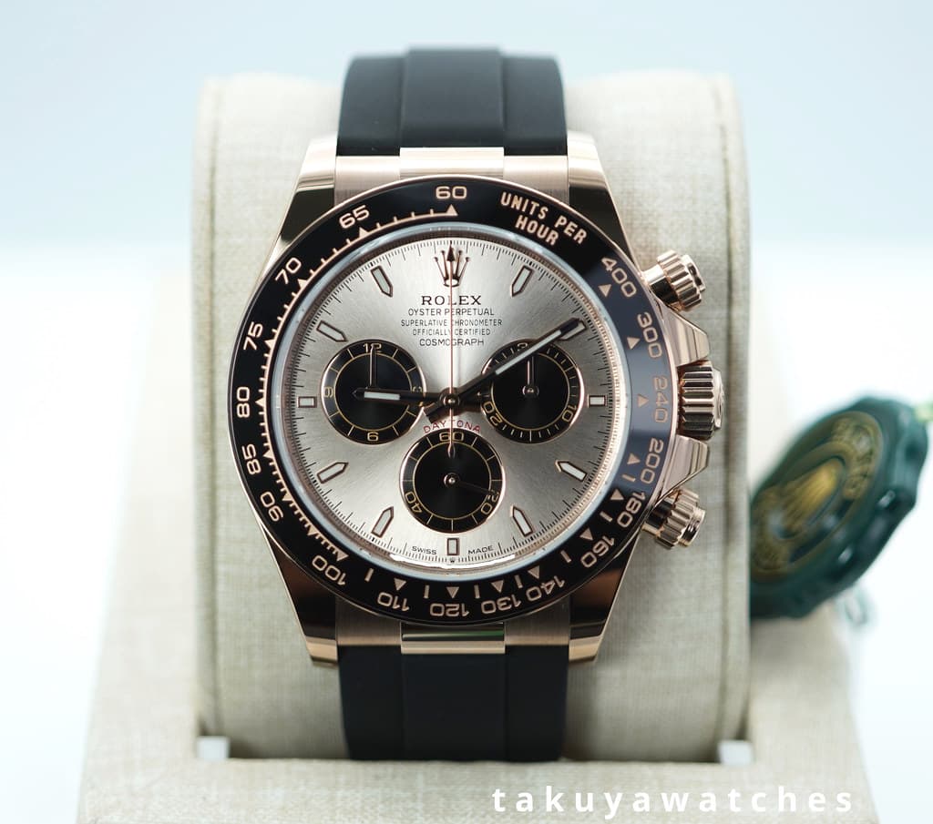 FSOT:NOS Rolex 126515LN DAYTONA 18K ROSE GOLD OYSTERFLEX SUNDUST DIAL 2025 FULL SET