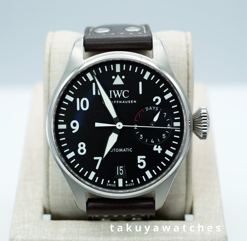 FSOT: IWC BIG PILOT Watch STAINLESS STEEL BLACK DIAL IW501001 2022 COMPLETE SET