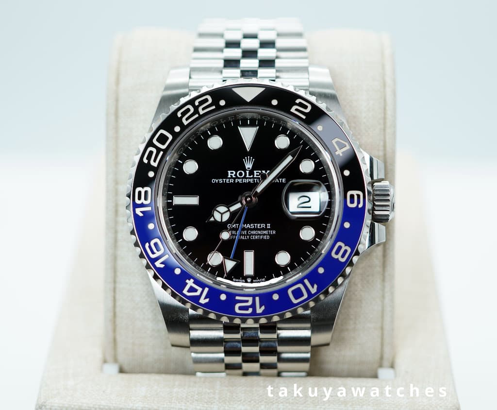 FSOT: Rolex 126710BLNR GMT MASTER 2 BLACK BLUE BEZEL JUBILEE BAND 2023 FULL SET