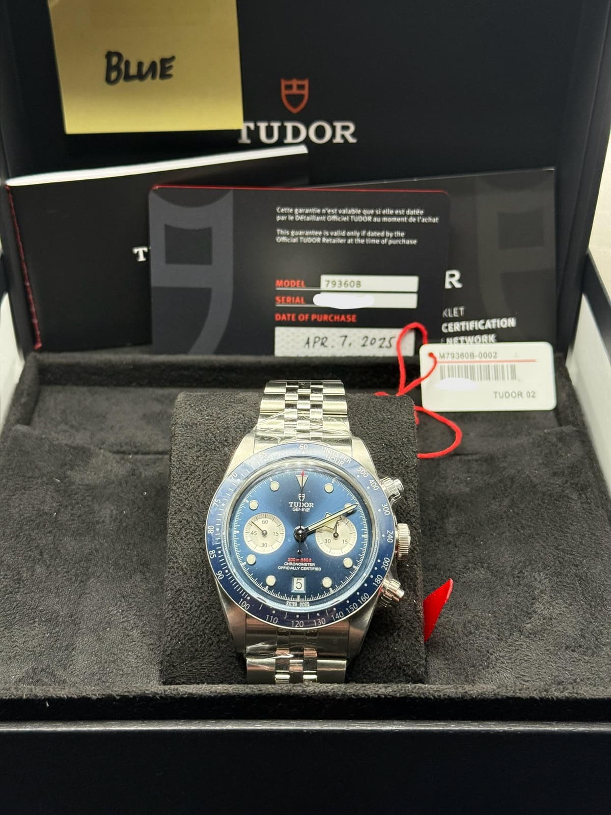 [WTS] Tudor Black Bay Chrono Blue 2025 Stickered 4,999 [USA]