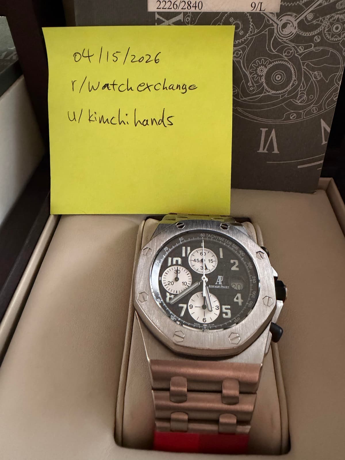 [WTS] Audemars Piguet Royal Oak Offshore Titanium "Beast" 25721TI - Full Set with Box & Papers