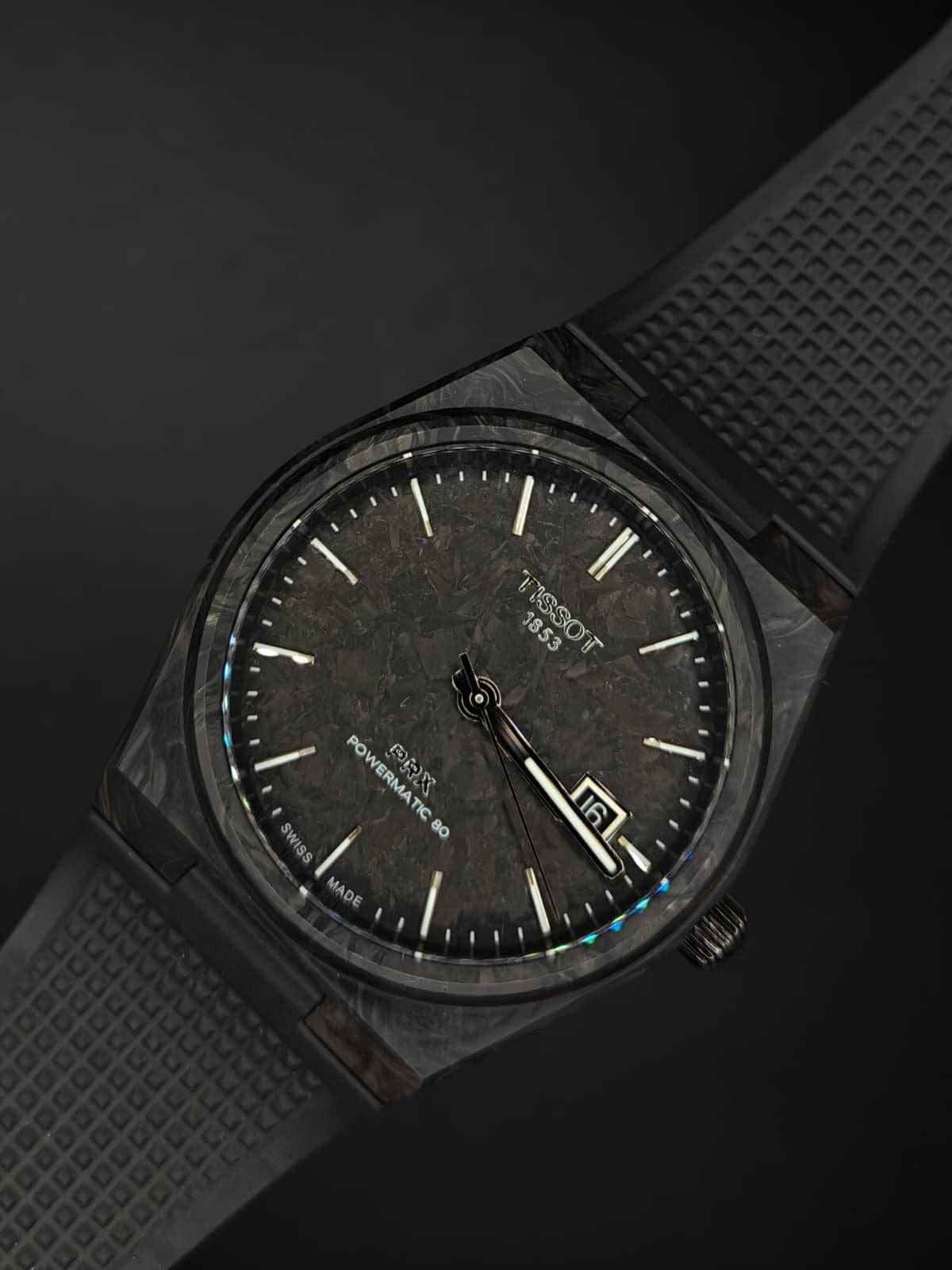 [WTS] Tissot. PRX Carbon. 40.5mm. Full Set & Mint. $699 Only