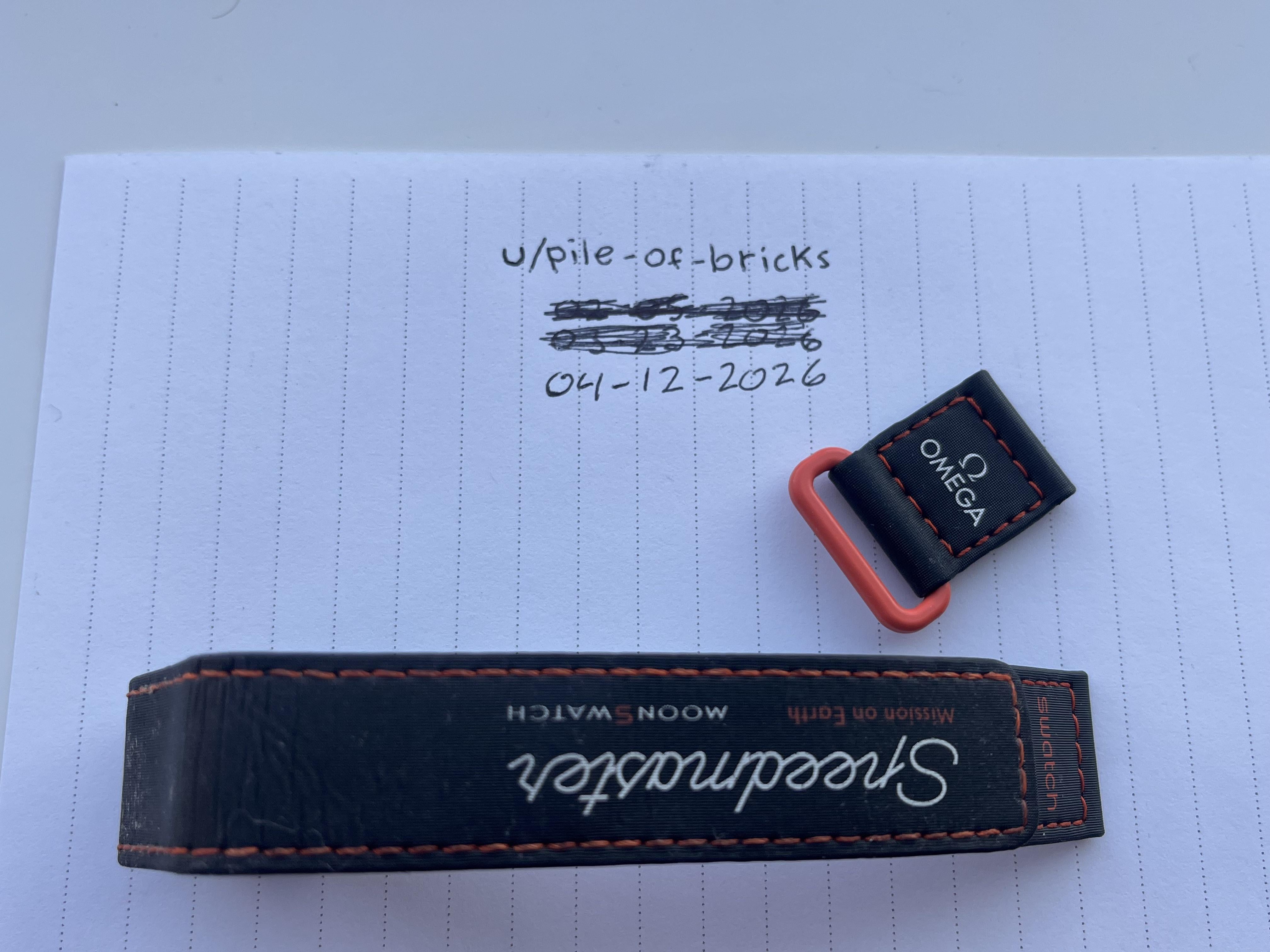 [WTS] Omega x Swatch Mission on Earth: Lava Velcro strap