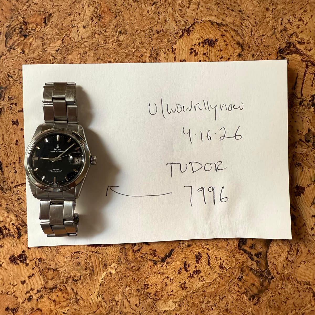 [WTS] Tudor Prince Oysterdate 7996