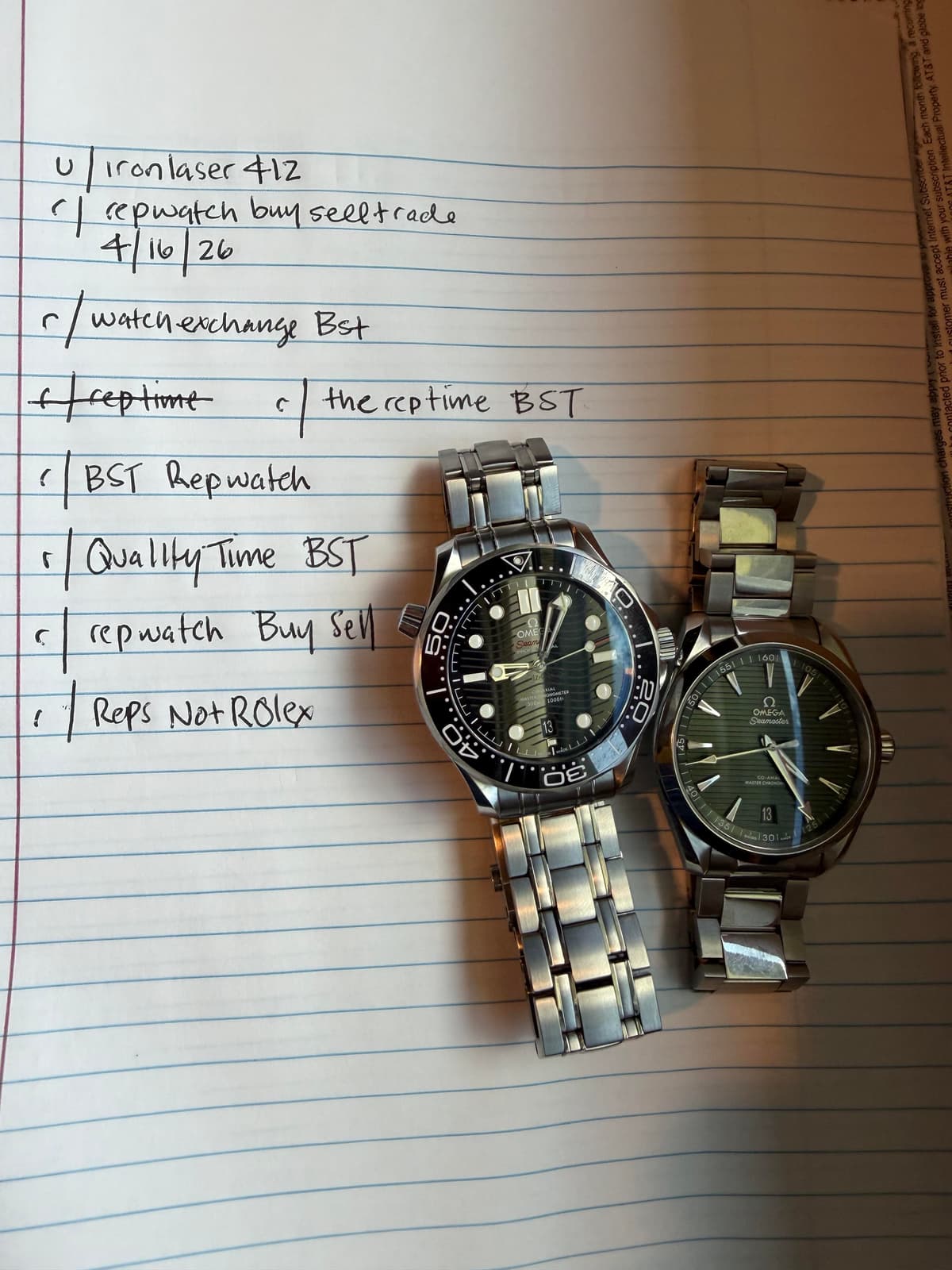 [WTS][US] VSF Omega Seamaster and VSF Omega Aqua Terra