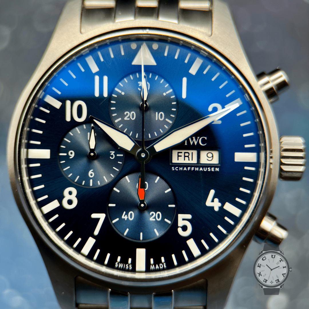 [WTS] IWC Pilot’s Watch Chronograph 43mm Blue Dial WARRANTY UNTIL 2031– Ref. IW378004