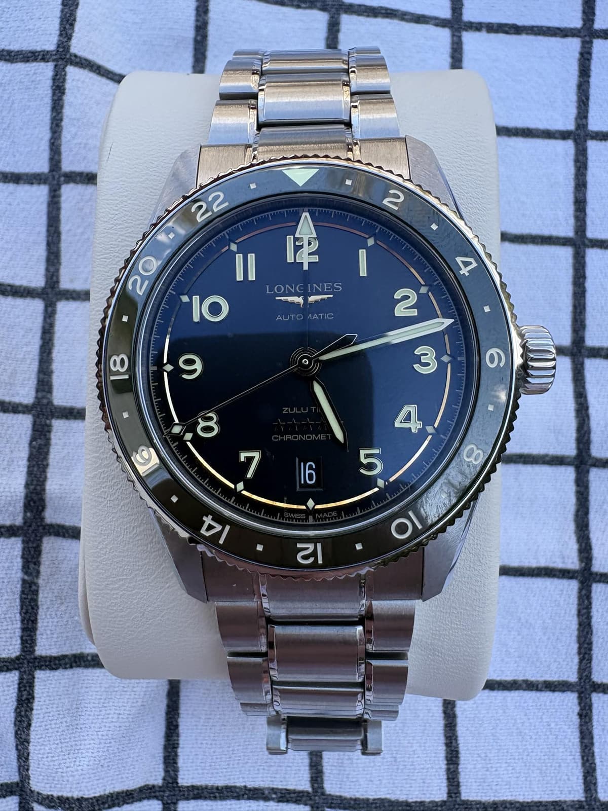 [WTS] Longines Spirit Zulu Time GMT 39mm Carbon and Green