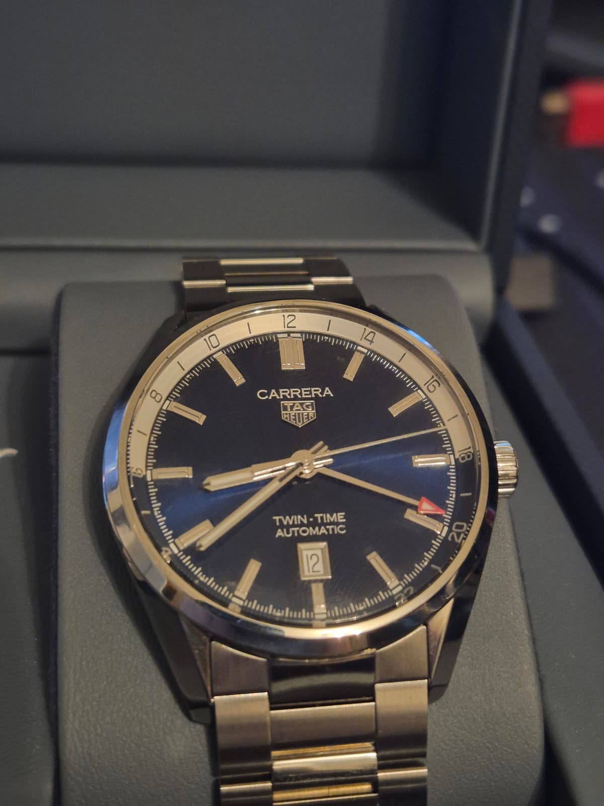 [WTS] Tag Heuer Twin time Blue, carrera, full set, 2024, still under warranty