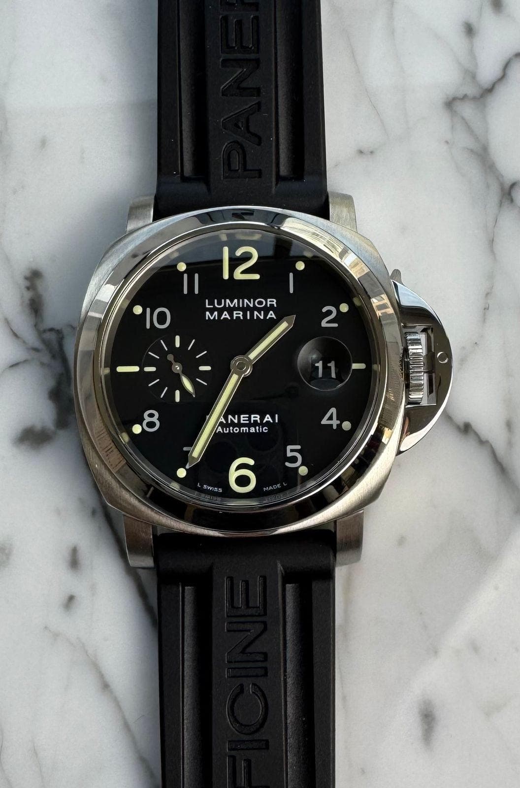 [WTS] Panerai Luminor Marina Automatic PAM 00164 Black Arabic Dial 2010 (Full-Set/Unpolished)