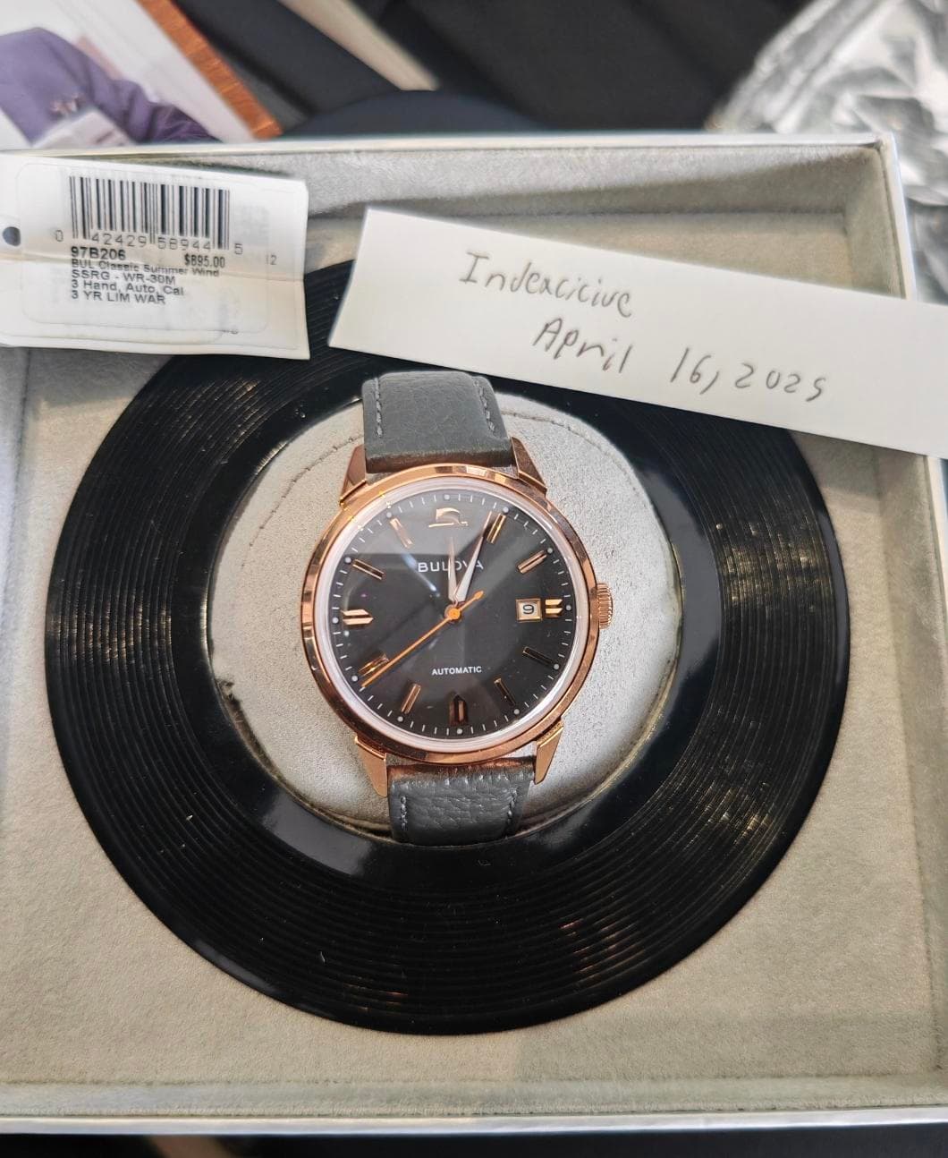 [WTS] Bulova Summer Winds Frank Sinatra Watch 97b206 Japanese Automatic $450