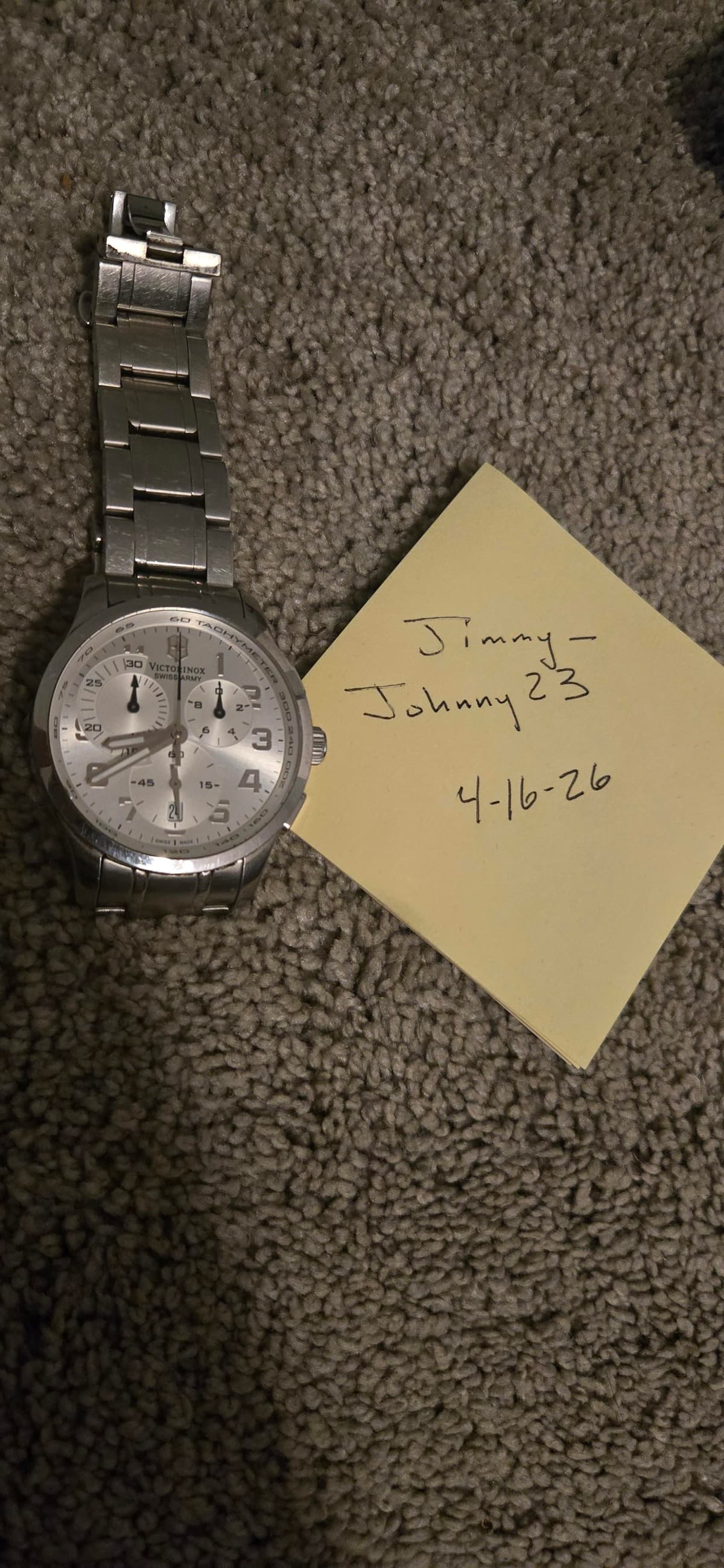 [WTS] Victorinox Swiss Army Chronograph- Silver Dial- $299 OBO