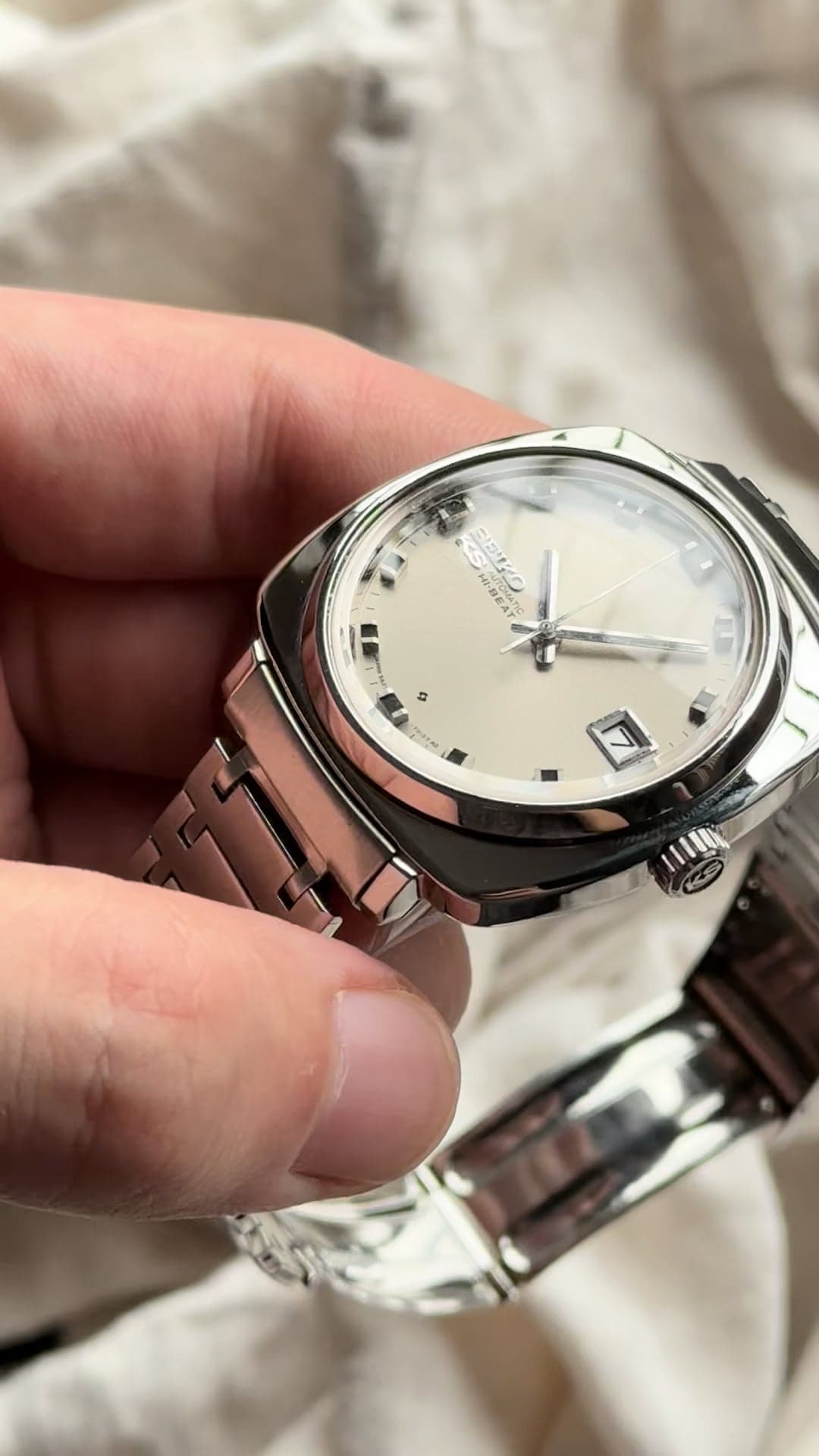 [WTS] King Seiko Hi Beat Ref.5625-7010 Cushion Case - With original bracelet ( Serviced / Tariffs Covered )