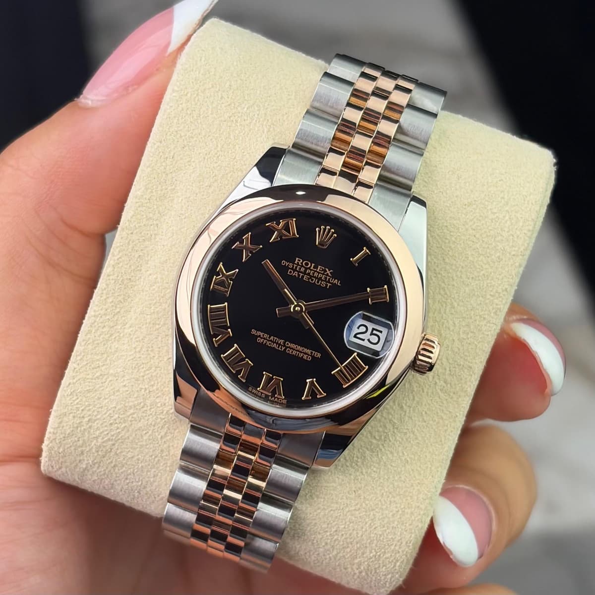 [WTS] Rolex Datejust 31 Two-Tone Black Roman Dial 178241 — Like New Condition, Watch Only