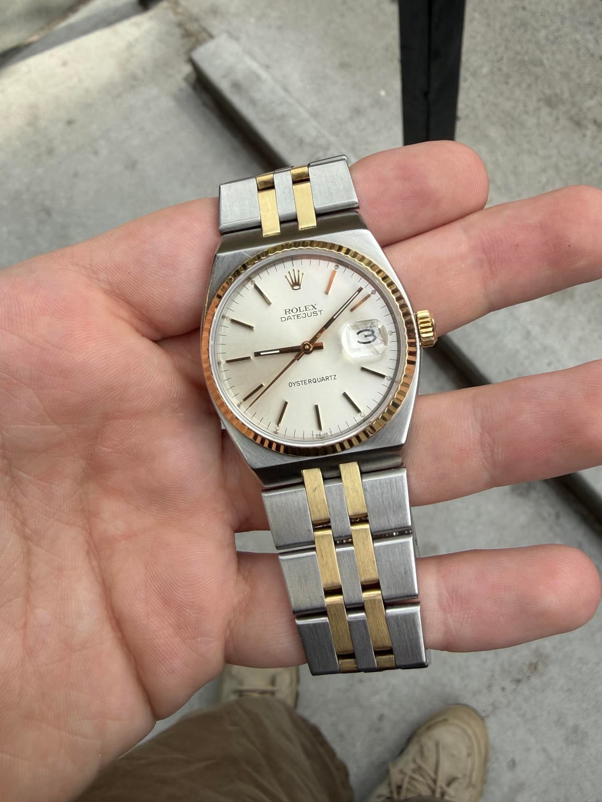 [WTS] Rolex Datejust Oysterquartz Ref. 17013, Two-Tone Steel and 18K Yellow Gold, 36mm