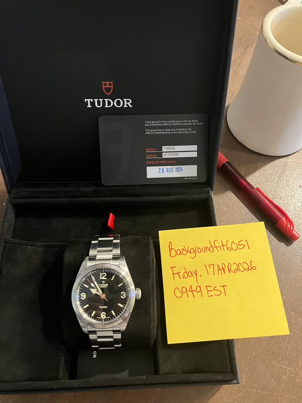 [WTS] Tudor Ranger 39mm (2024) – Excellent Condition – $2,400