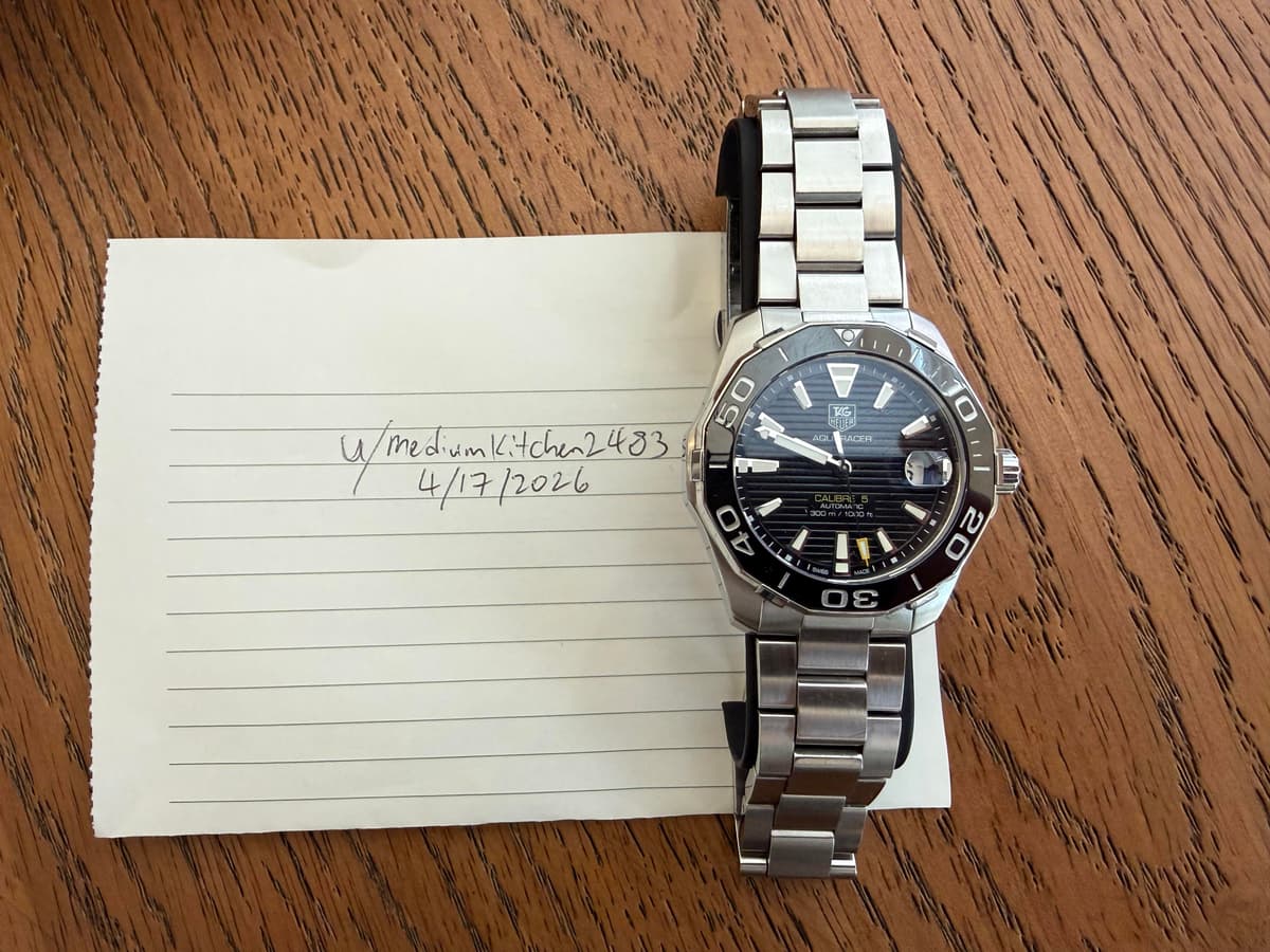 [WTS] TAG Heuer Aquaracer WAY211A.BA0928 – $1,300