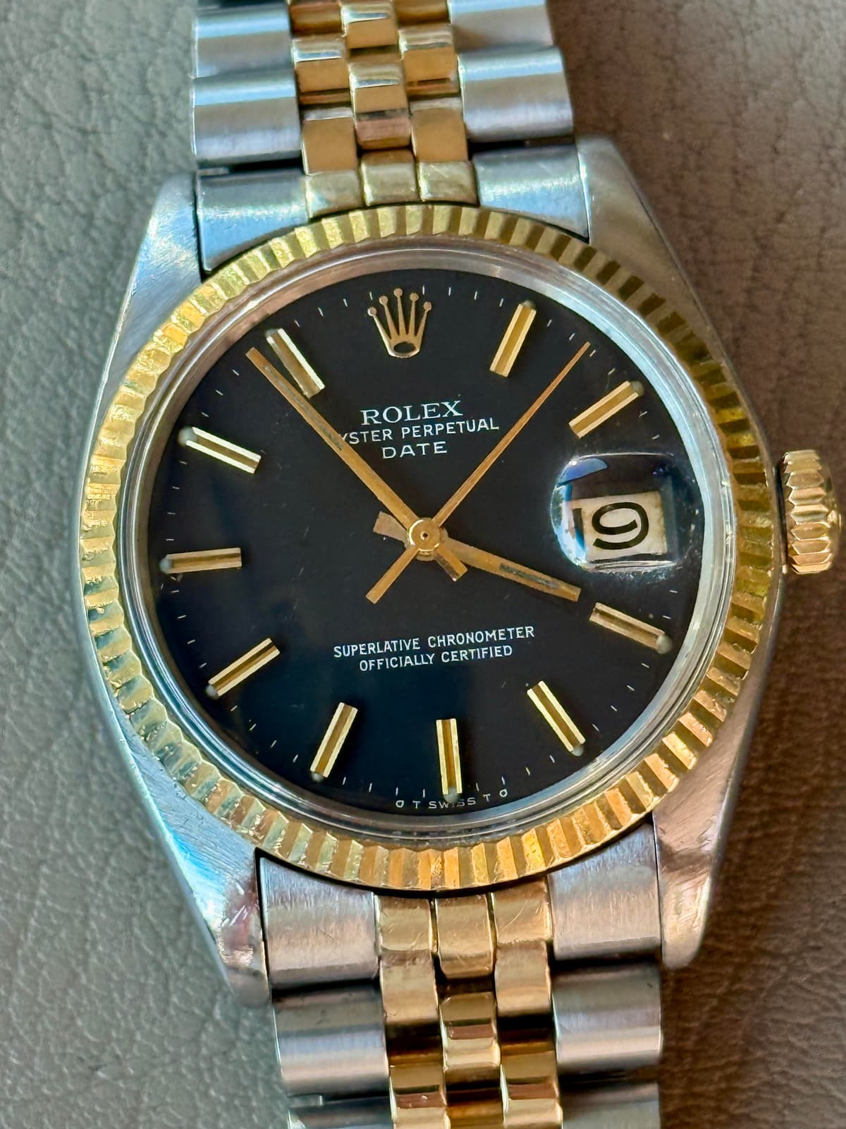 [WTS] 1975 Rolex Date 1501 with rare Sigma dial and a new, solid 14k Italian jubilee