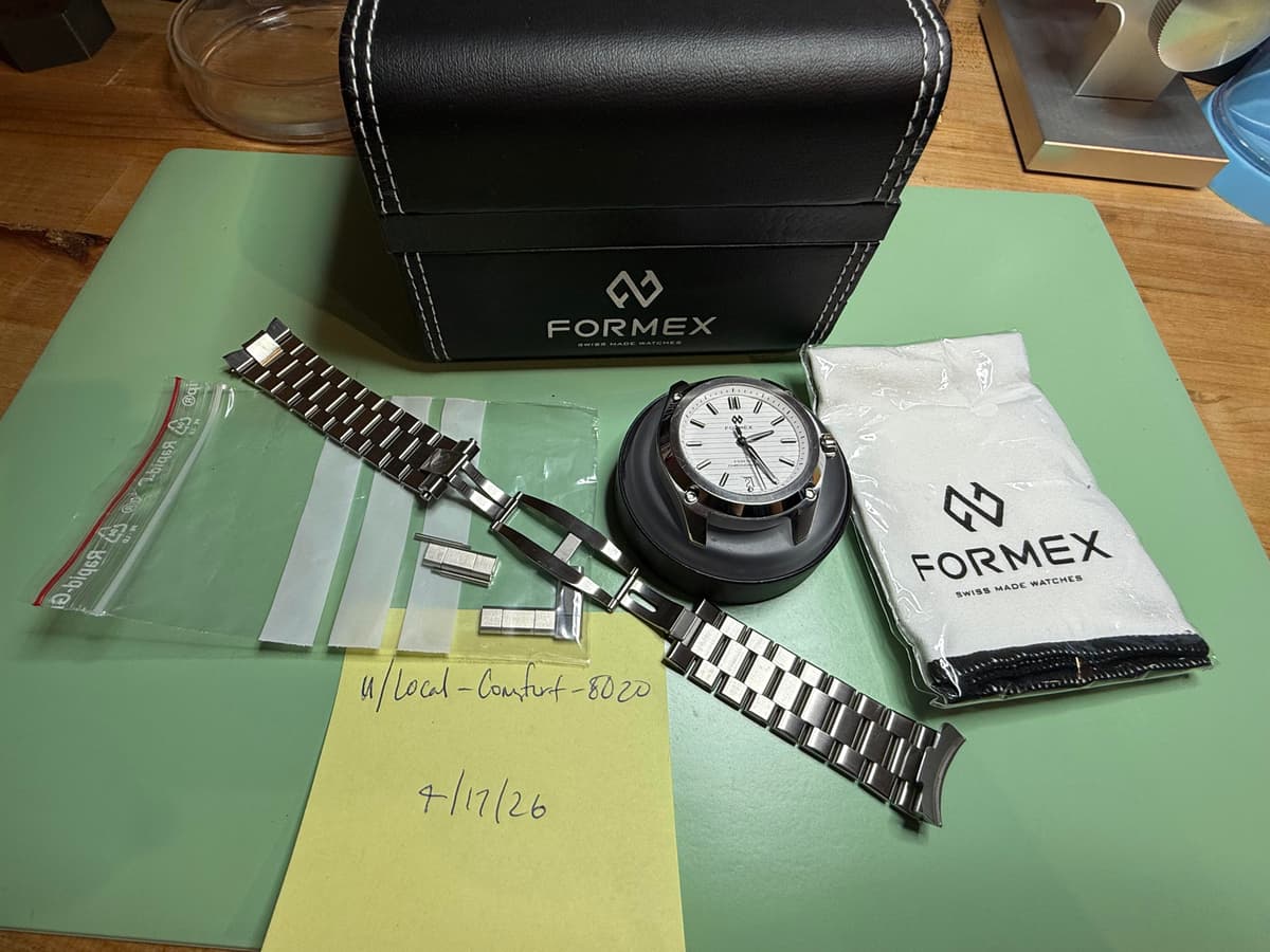[WTS] Formex Essence 39 white + full bracelet $999