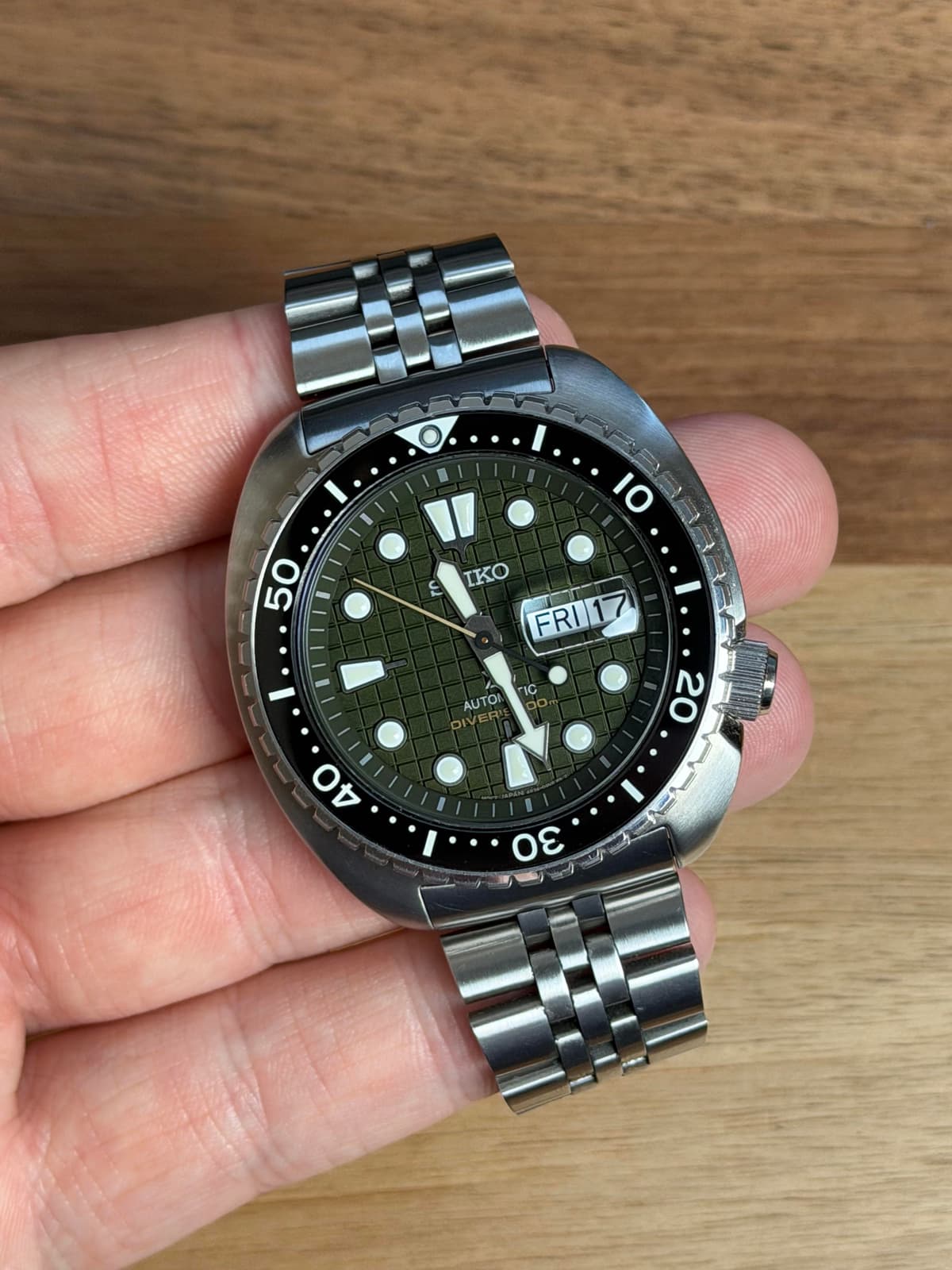 [WTS] Seiko SRPE05 King Turtle “Green Grenade” with Uncle Jubilee Bracelet