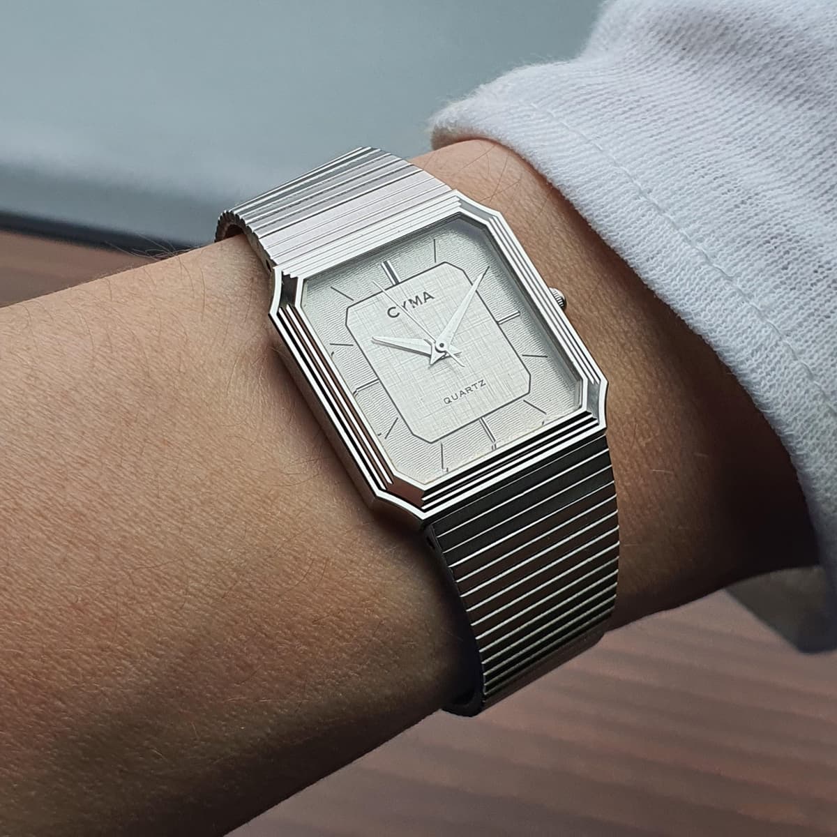 [WTS] CYMA Swiss-Made Early 1980s Octagonal Super Hardened SS Stepped Case ETA Movement $195 (message me if you can't see the details/description in the comments!)