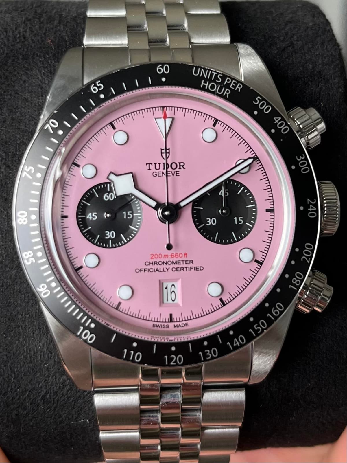 [WTS][US] Tudor Black Bay Chrono - Pink Dial - 41mm - M79360N-0019 - Full Set
