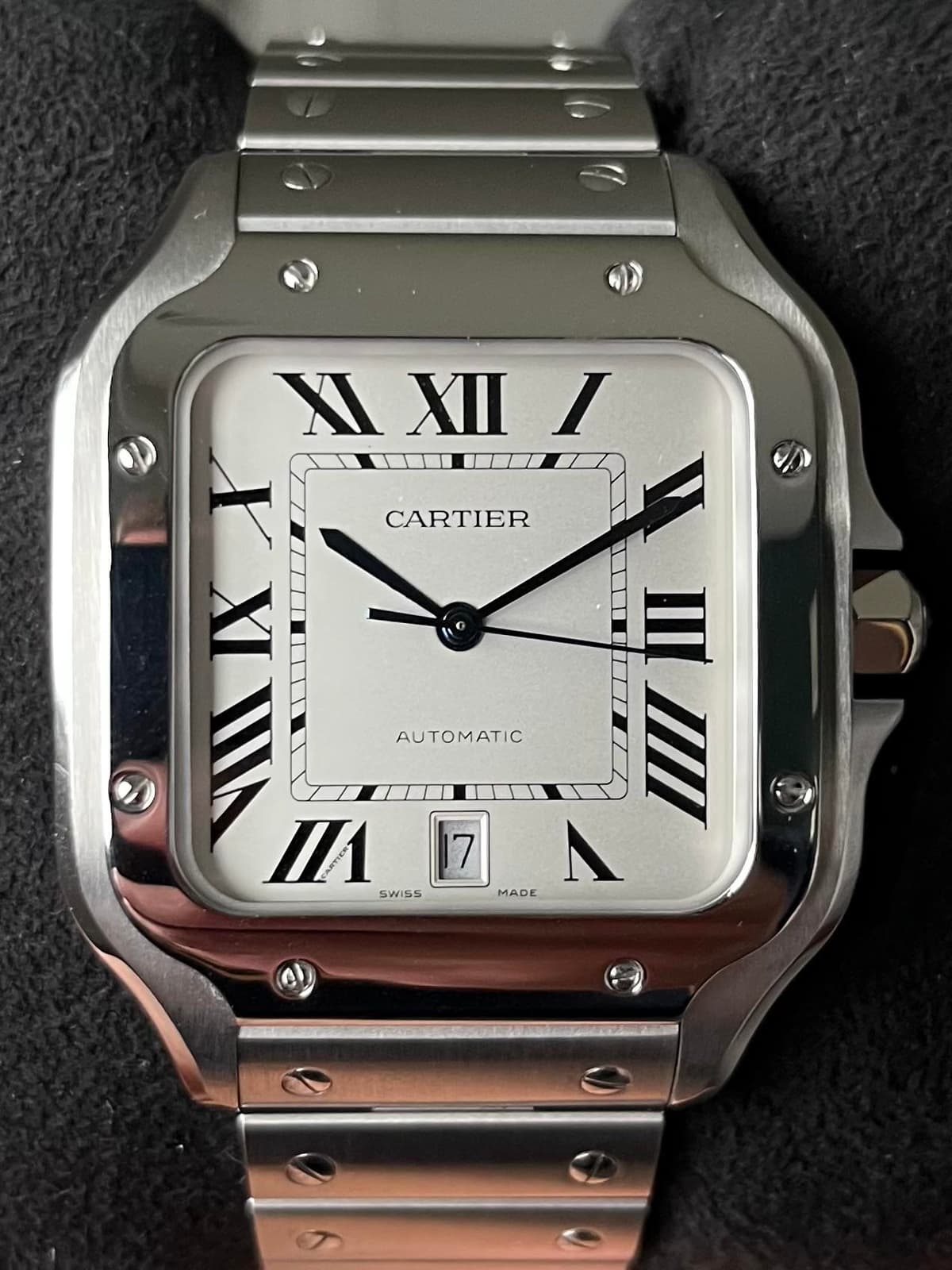 [WTS][US] Cartier Santos - Silver Dial - 40mm - Large - WSSA0009