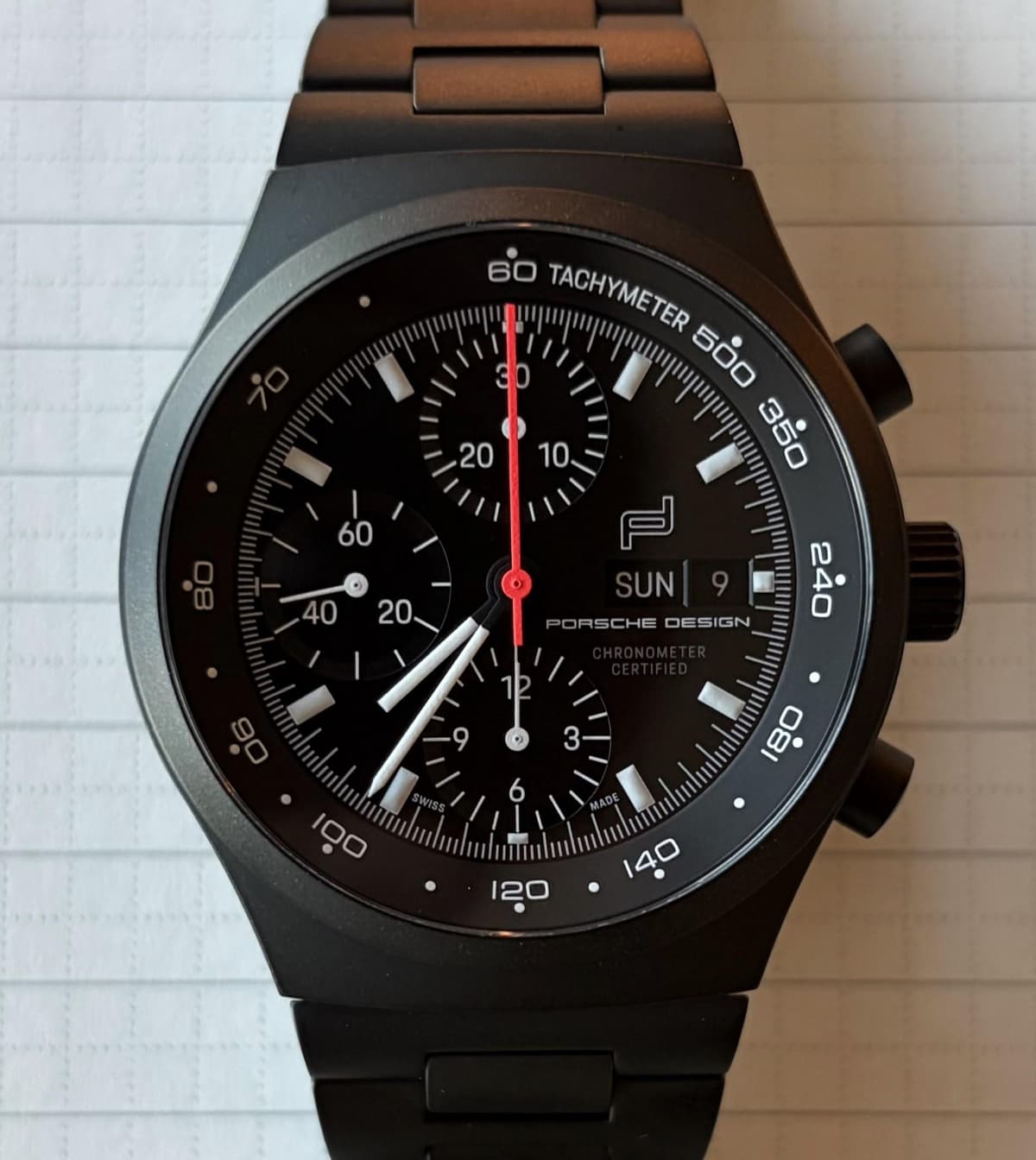 [WTS] Porsche Design Chronograph 1 All Black Numbered Edition (New, Unworn, Full Set)