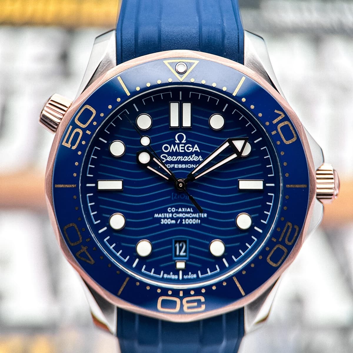 [WTS] Omega Seamaster Diver 300M "Sedna Gold & Blue" | 18K Rose Gold Ref. 210.22.42.20.03.002 | 42mm | Stainless Steel & Gold | Full Set | 2023