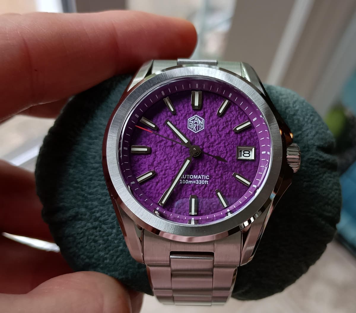 [WTS] San Martin SN0129 Purple Oil-Pressed Dial