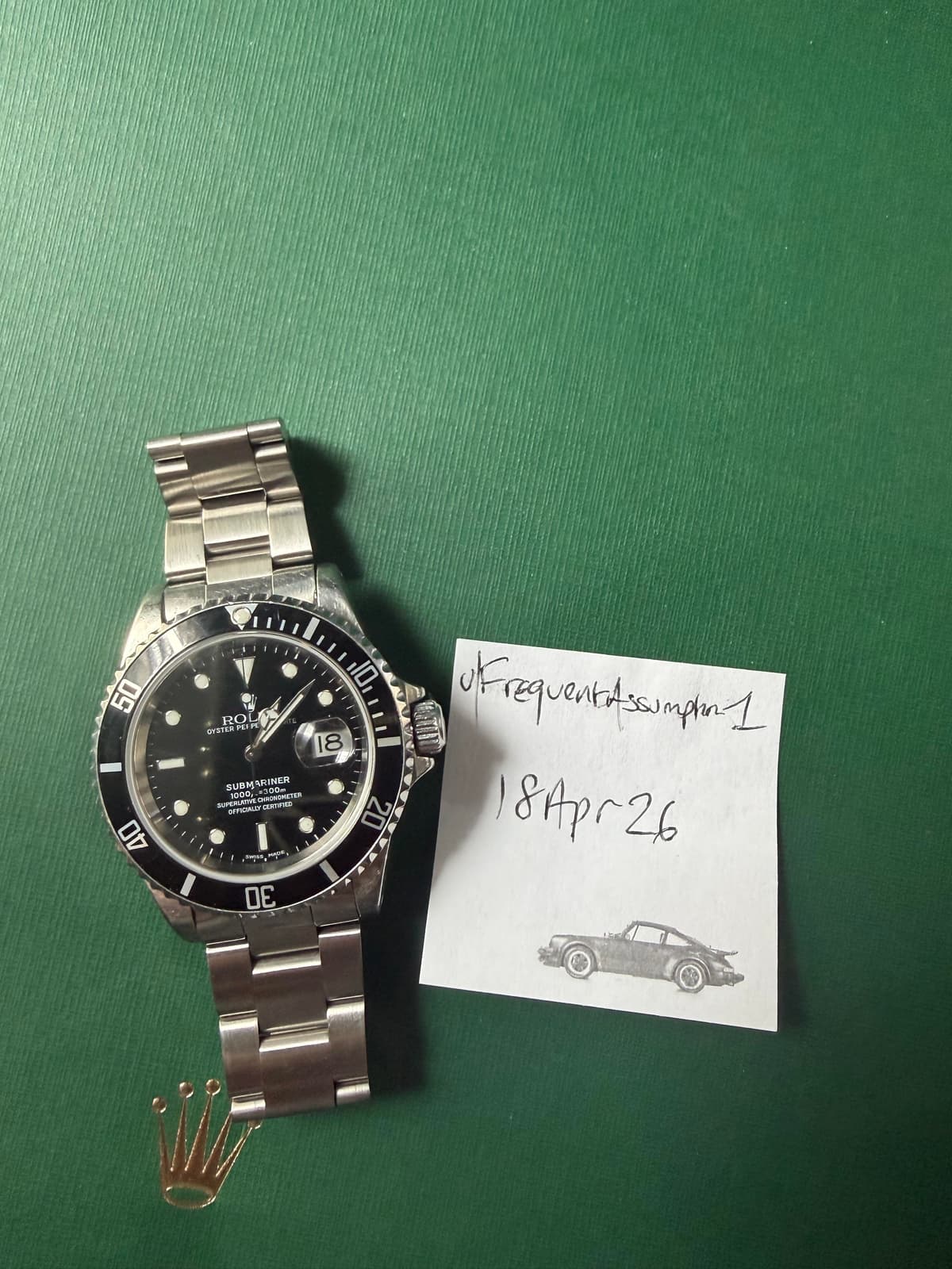 [WTS] Rolex Submariner 16610 A Serial