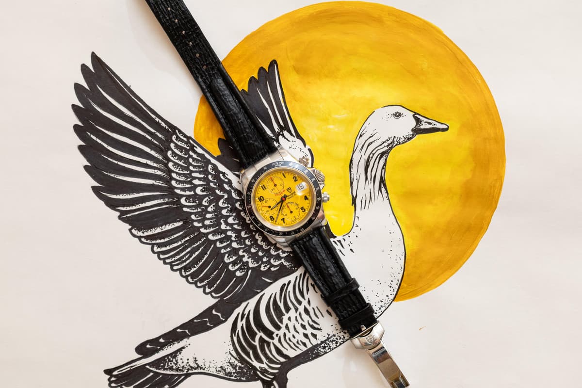 [WTS] Tudor Prince Date Chronograph – 79260 “Tiger” – Yellow Dial – 1997 - Extra Strap, Accessories