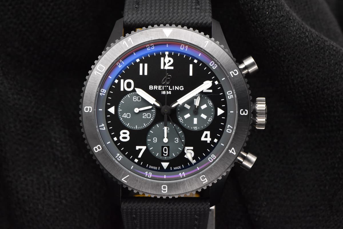 [WTS] Breitling Super AVI B04 Chronograph GMT 46 Mosquito Night Fighter Blac SB0445 Full Set