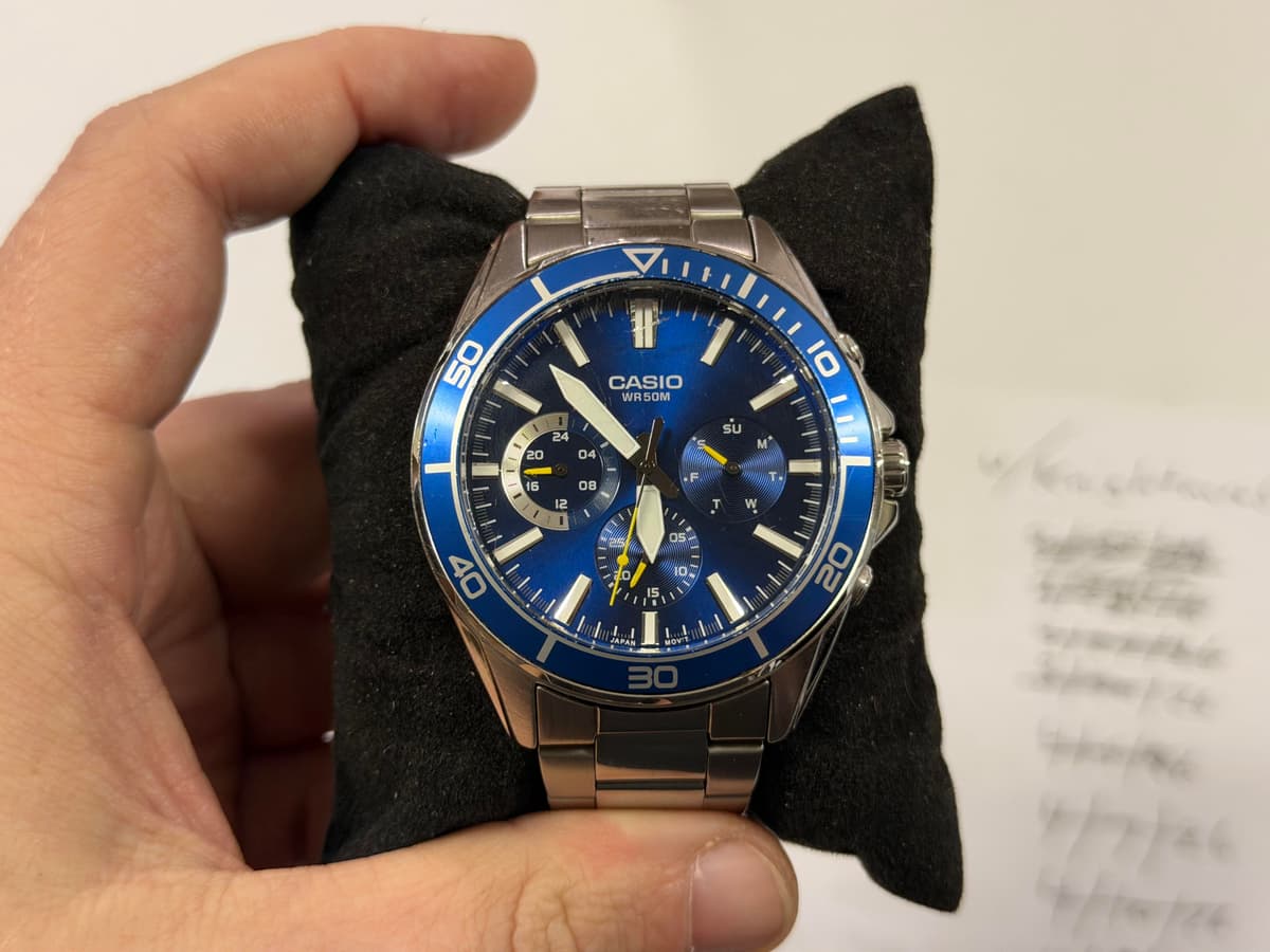 [WTS] Casio MTD320D-2AV Blue Dial - NEW Battery - $40 SHIPPED CONUS