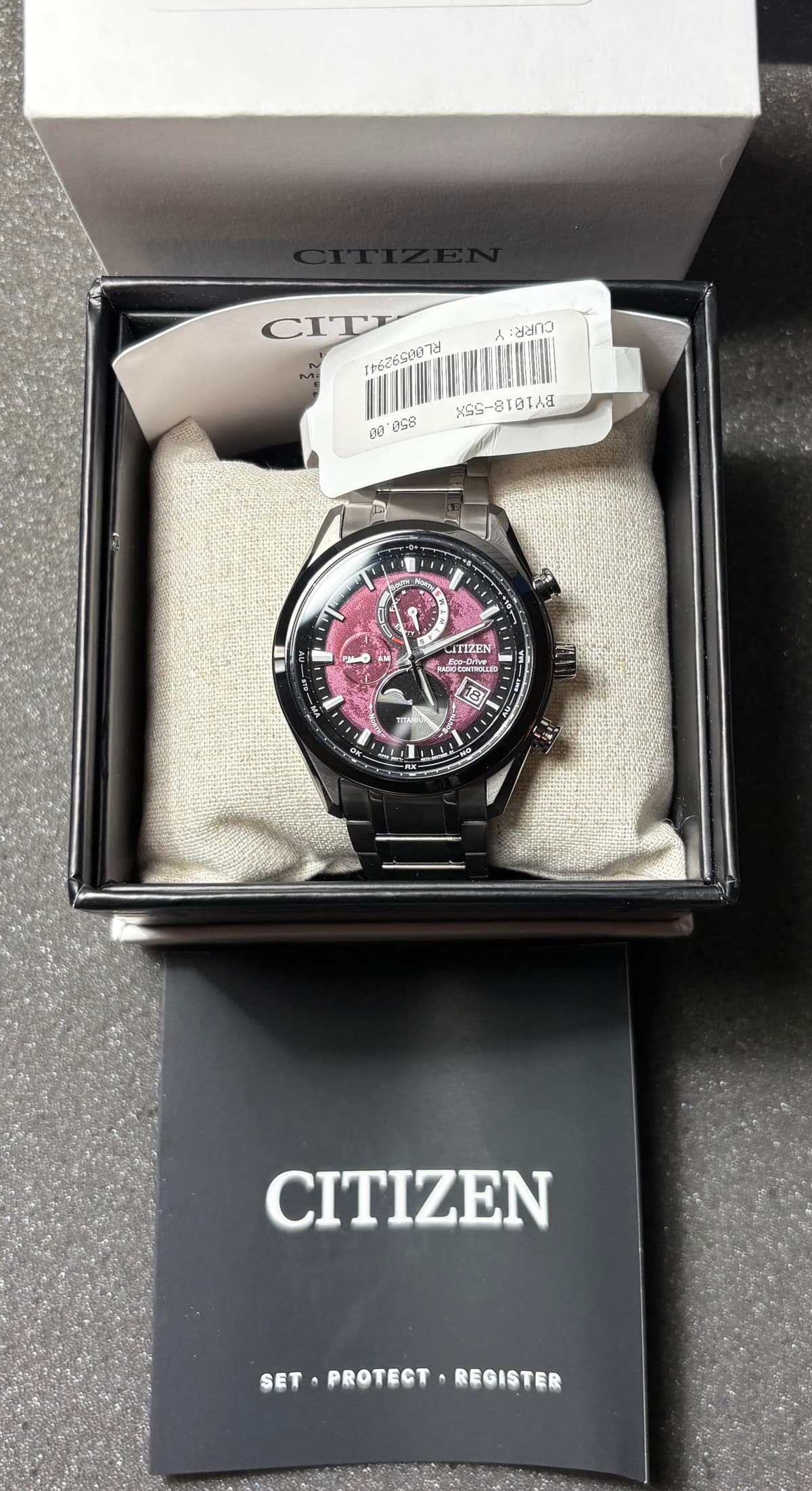 [WTS] Citizen Tsuki Yomi A T Blood Moon Red (ish) $449 or best offer (USA)