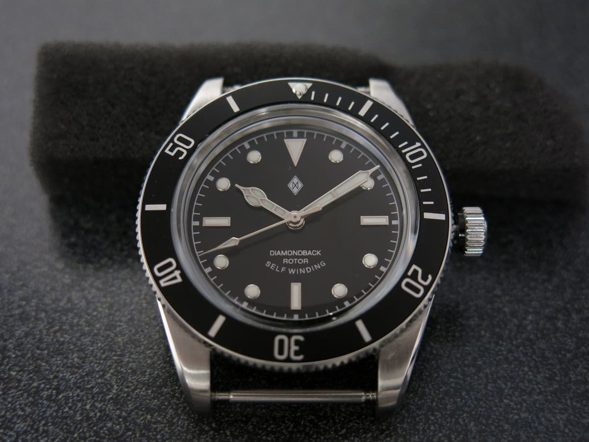 Dagaz Vintage Sub project NH38 Domed Crystal 39.5mm