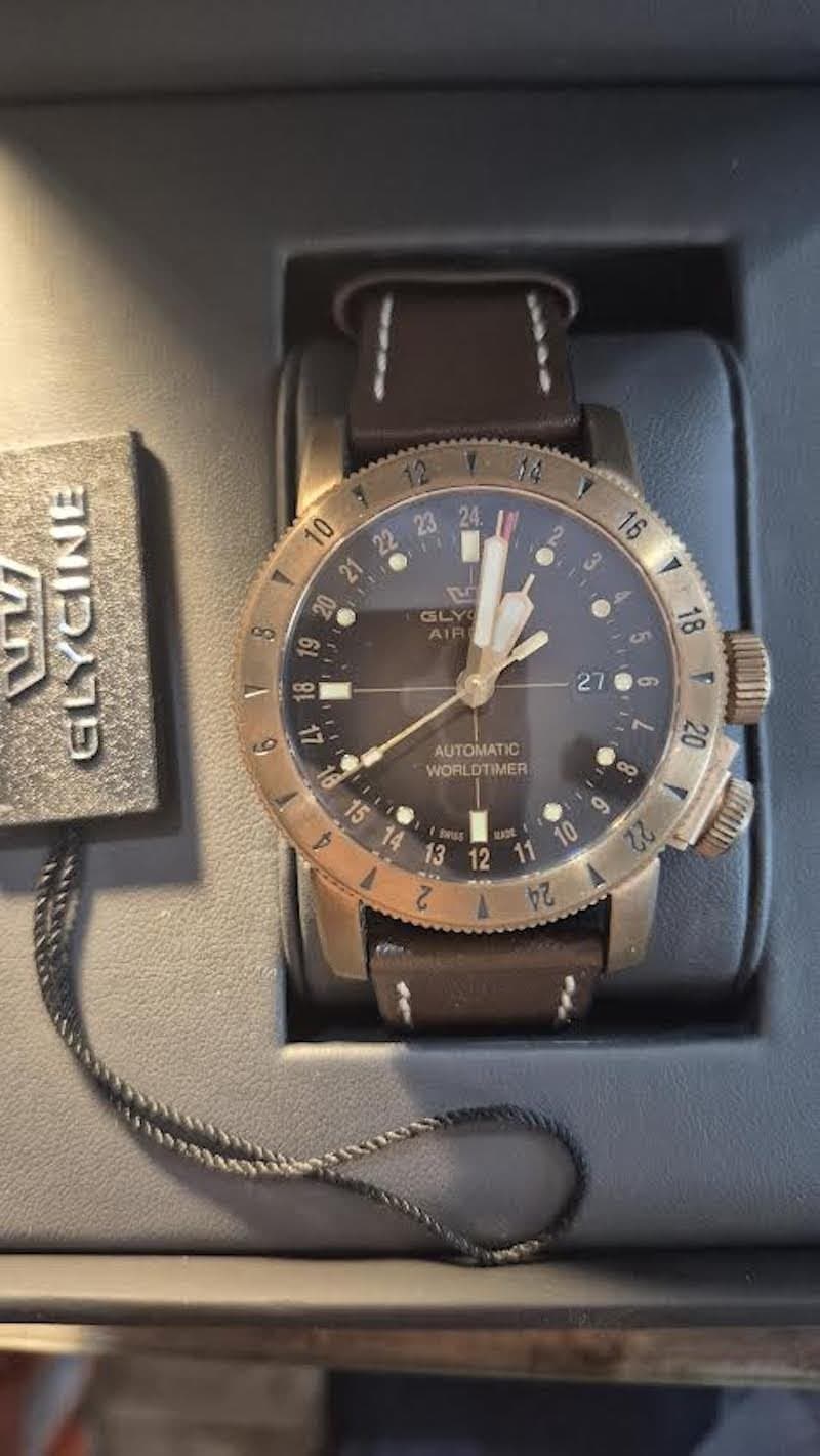 GLYCINE AIRMAN WORLDTIMER