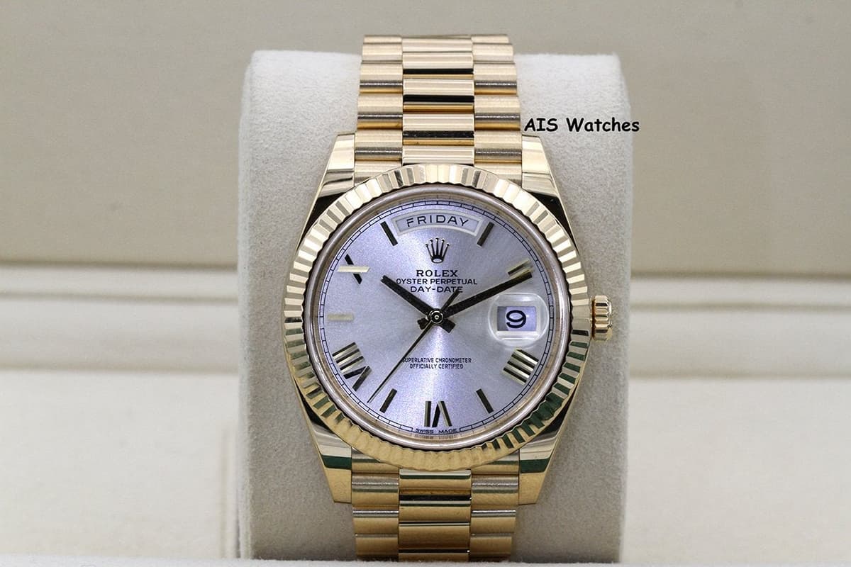 FSOT: Rolex 228238 DayDate 40MM DD40 Yellow Gold Silver Roman Dial 2019 Box & Papers