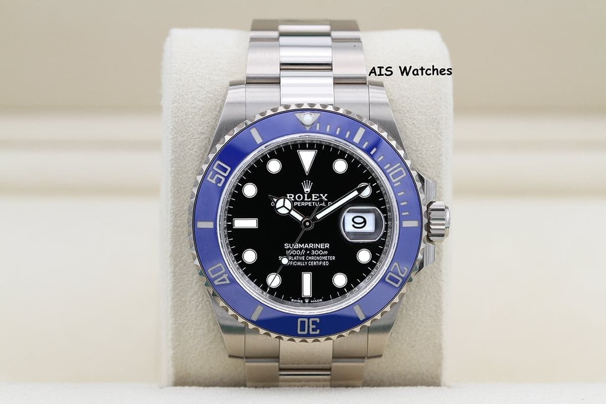 FSOT: Rolex Submariner Ceramic 126619LB 18K White Gold Blue Bezel 2022 B&P