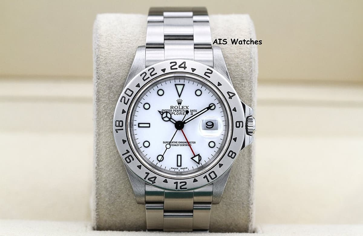FSOT: Rolex Explorer II 16570 Polar White Dial 40MM Y Serial Box & Papers