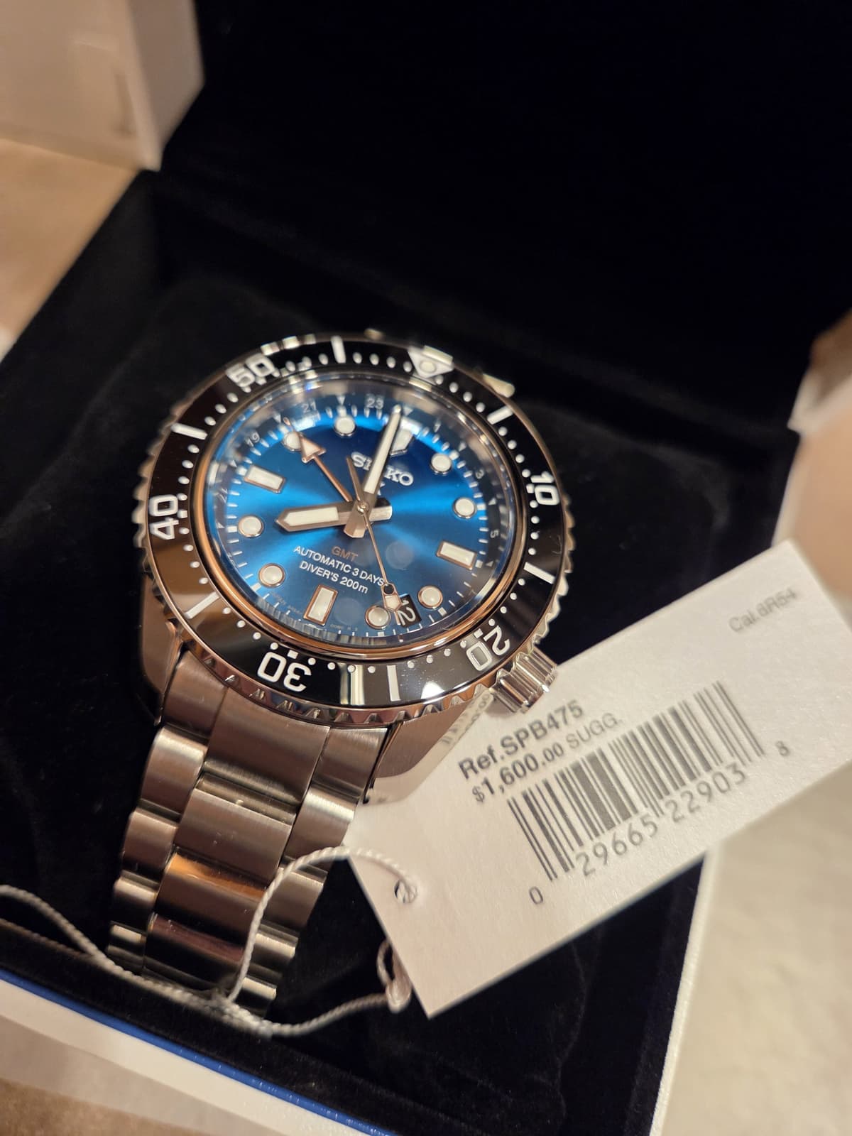 Seiko ( LIMITED EDITION of only 500 ) SPB475 GMT Prospex 1968 Luxe Heritage MM200 Divers Diver's U.S watch