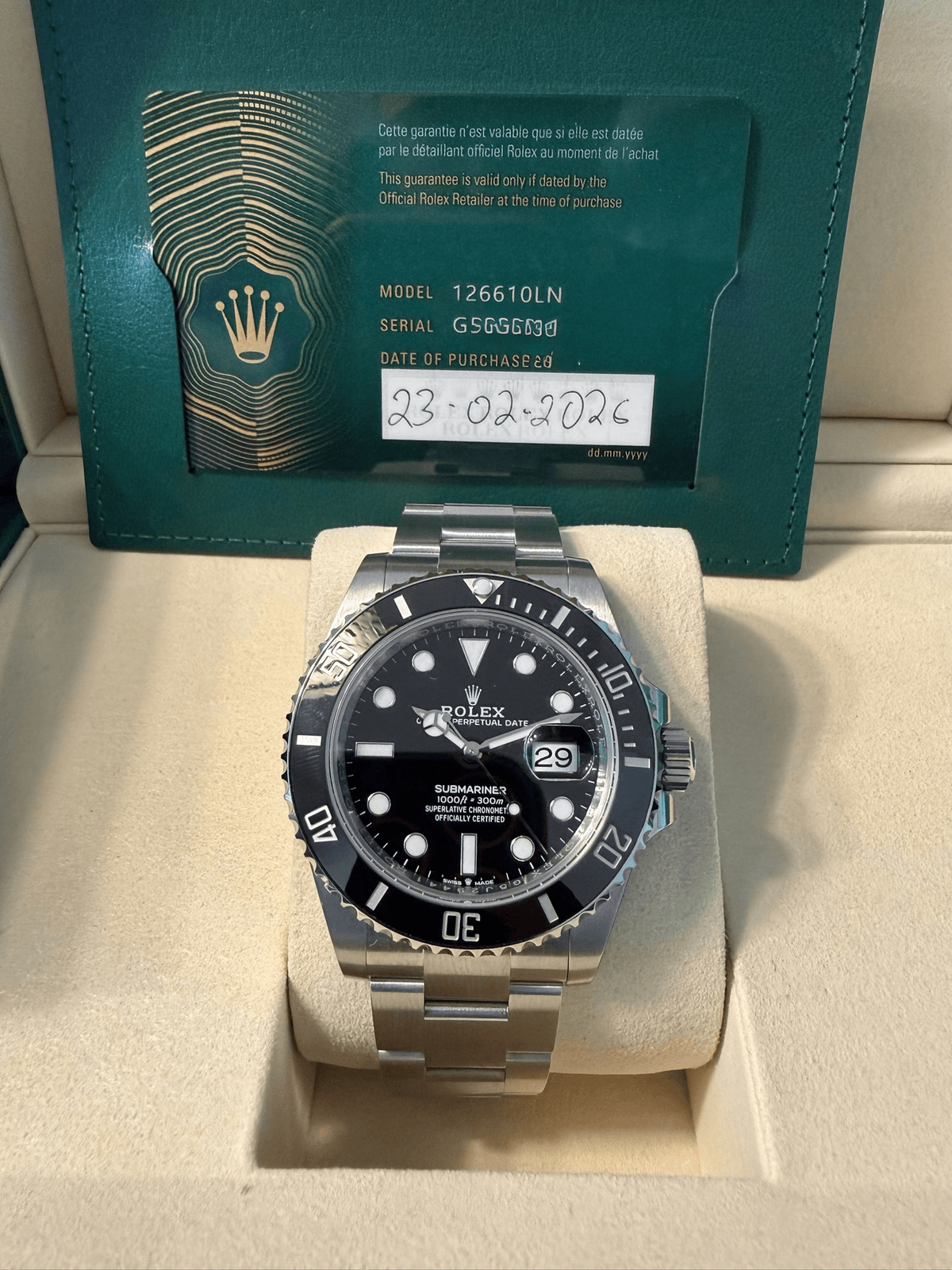Rolex Submariner Date 126610LN  2026 New In Box