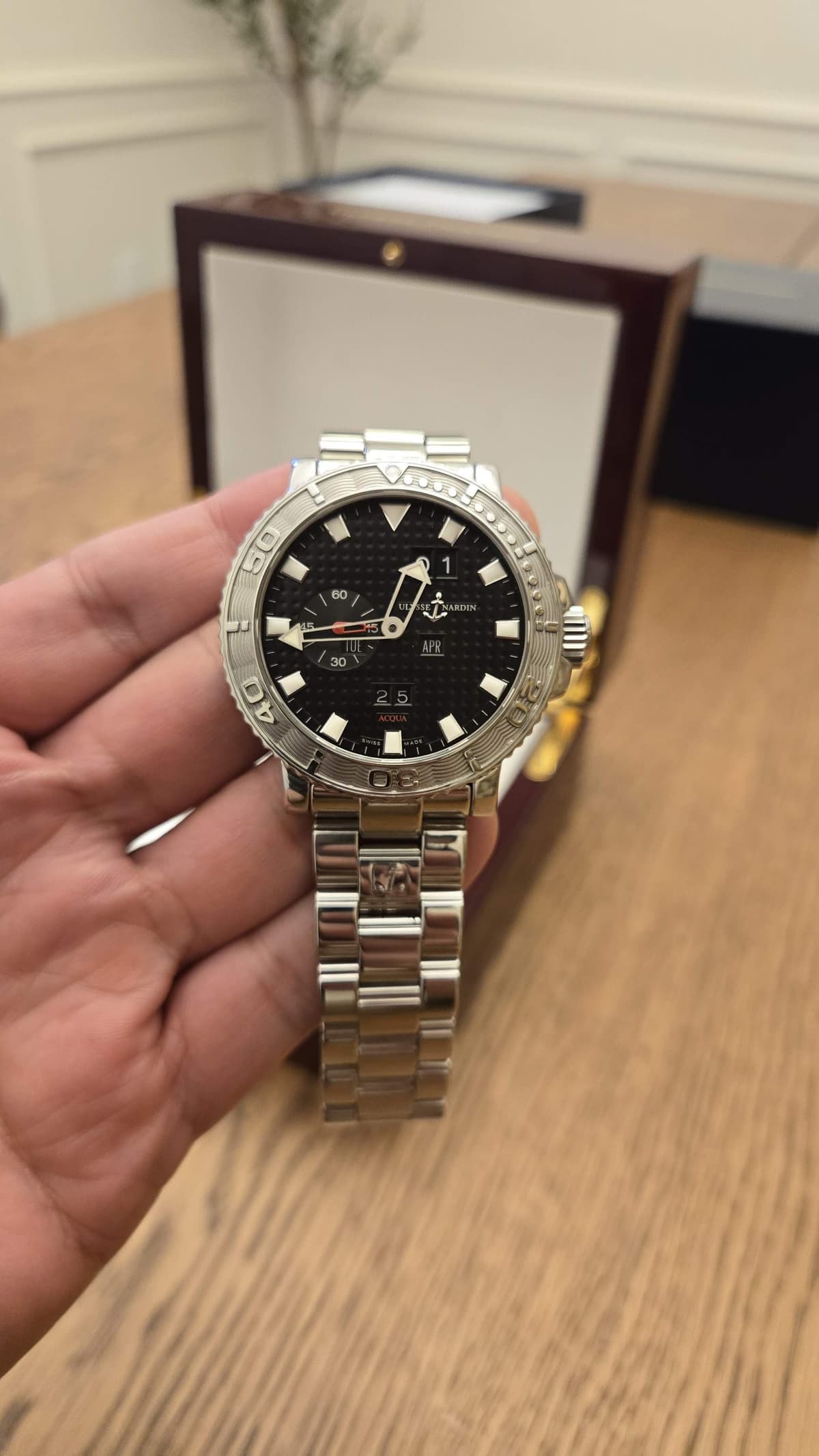 Ulysse Nardin Acqua Perpetual Calendar with Box and Papers: Ludwig Oechslin Perpetual Calendar Diver