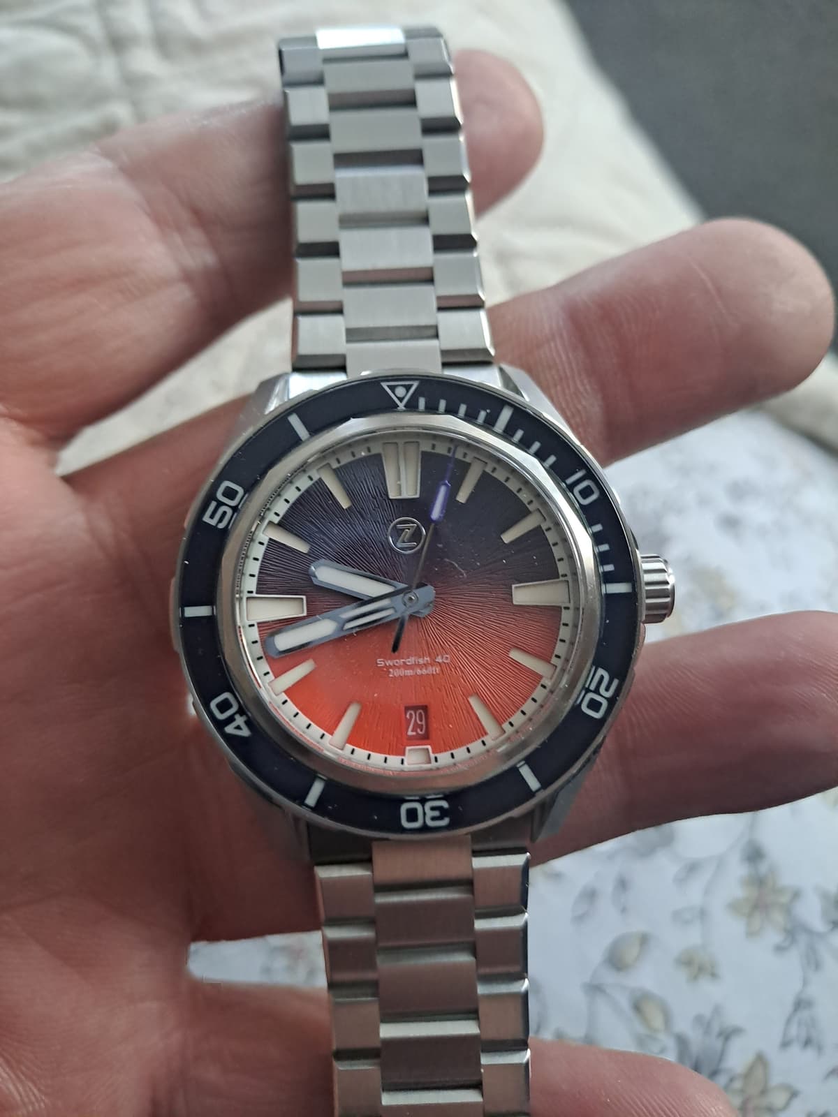 Zelos Watch Swordfish 40mm SS 'Dusk'