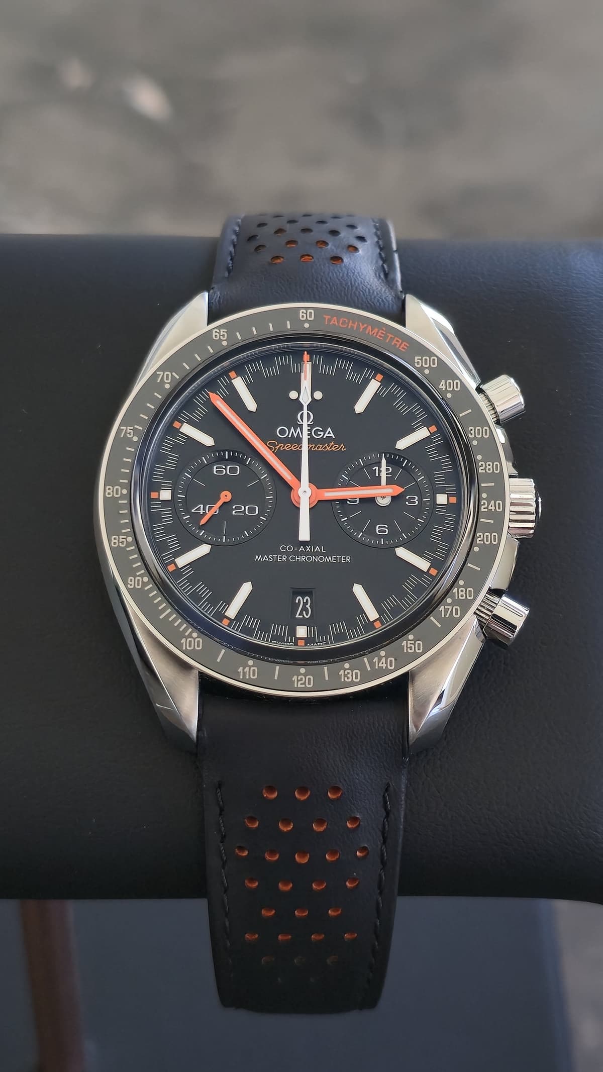 FS:  Omega Speedmaster Racing 44.25mm Black/Orange Dial  329.32.44.51.01.001, Complete