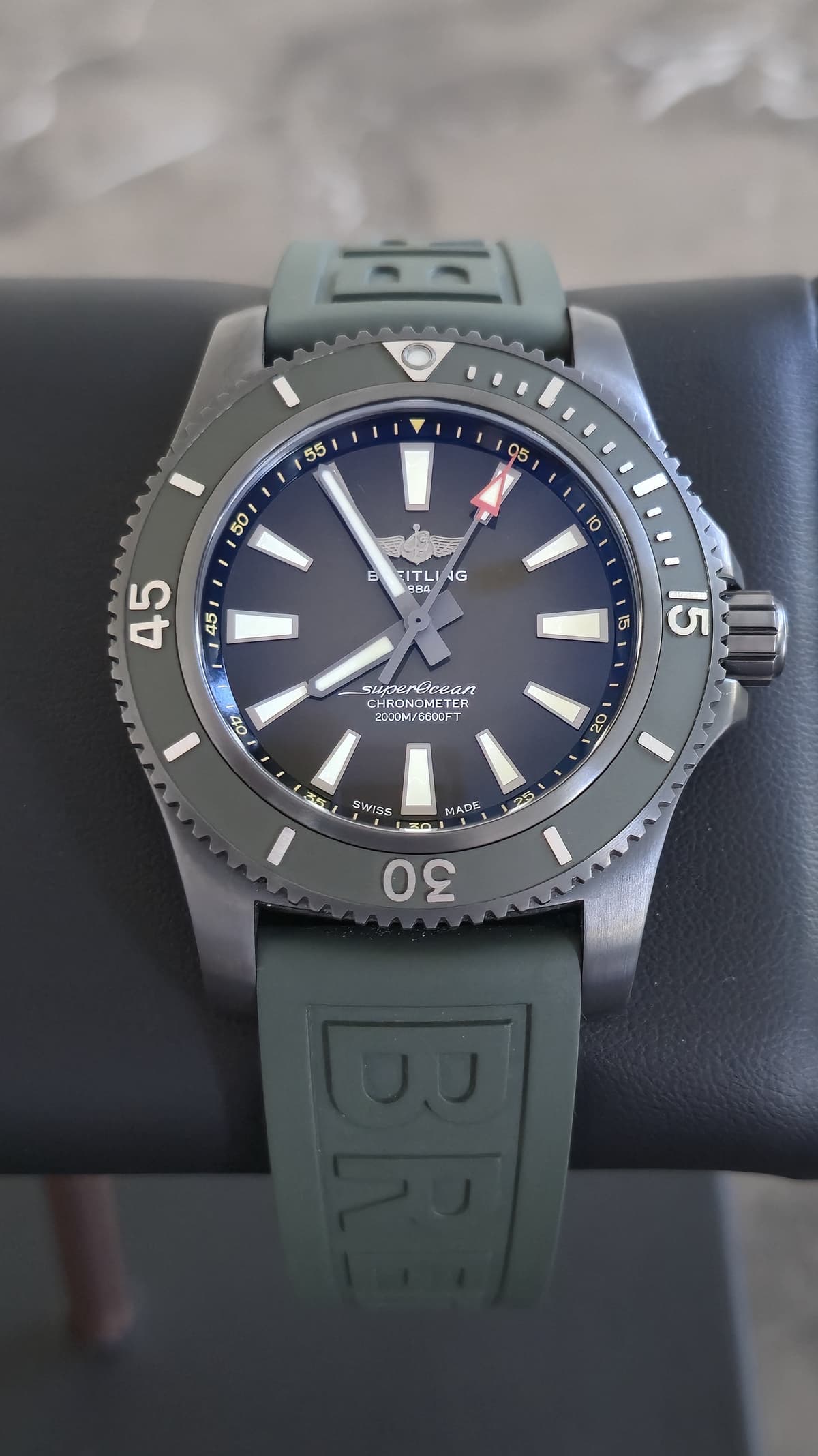 FS:  Breitling Superocean 46 Black Steel 1/200 US Limited Edition M173681A1L1S1, Complete