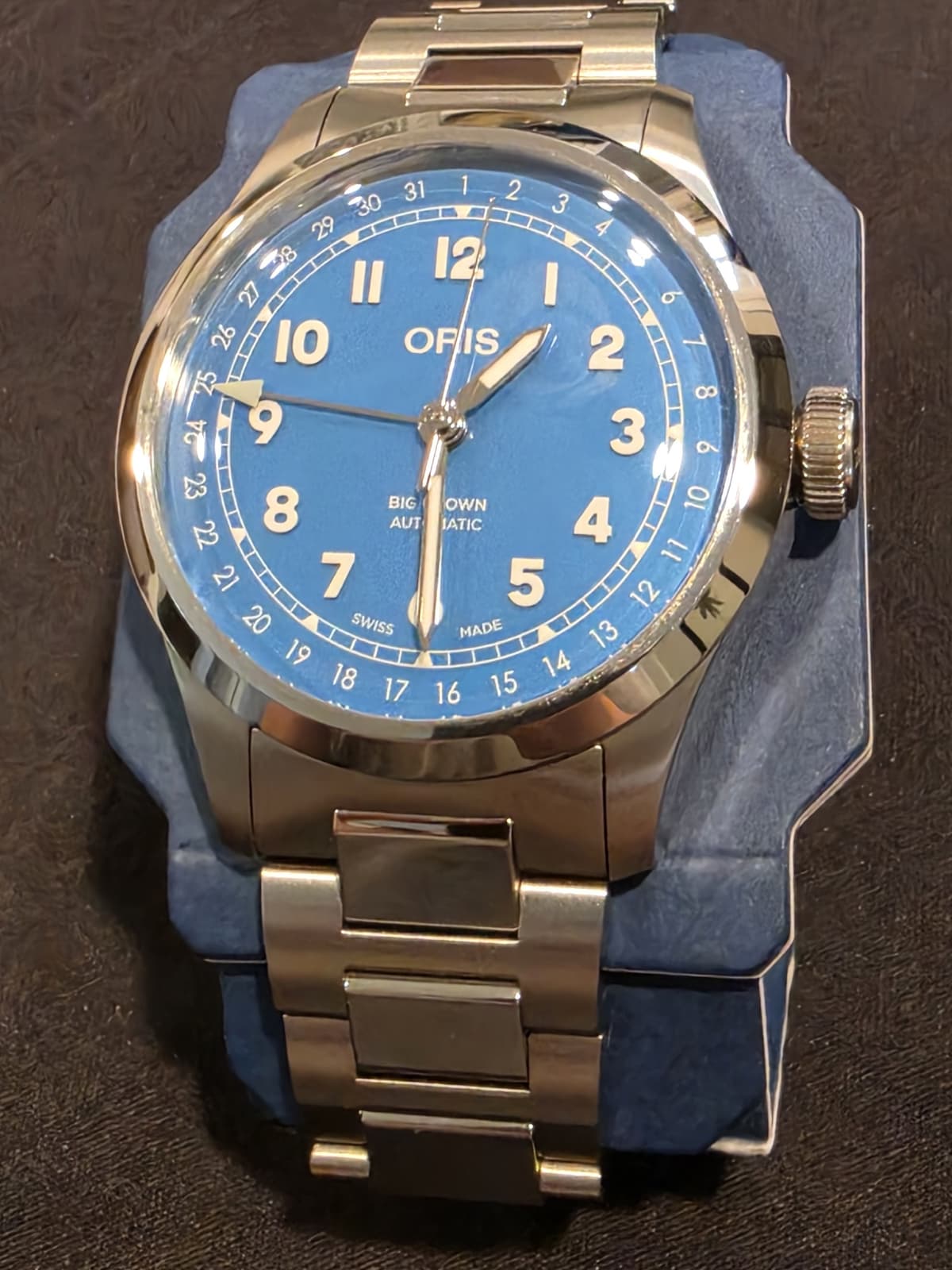 FS: ORIS BIG CROWN POINTER DATE 40MM BLUE (NEWER MODEL) NEW IN BOX, FULL SET!