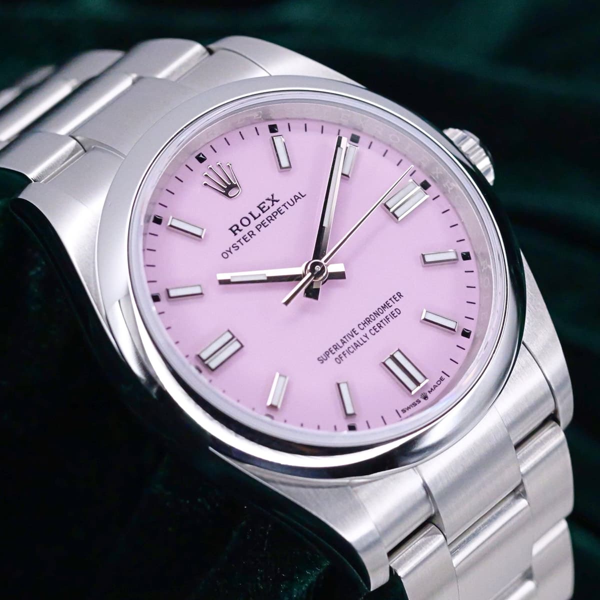 FSOT: 2025 NEW UNWORN Rolex Oyster Perpetual 36 Candy Pink Dial Stainless Steel COMPLETE SET 126000-0008