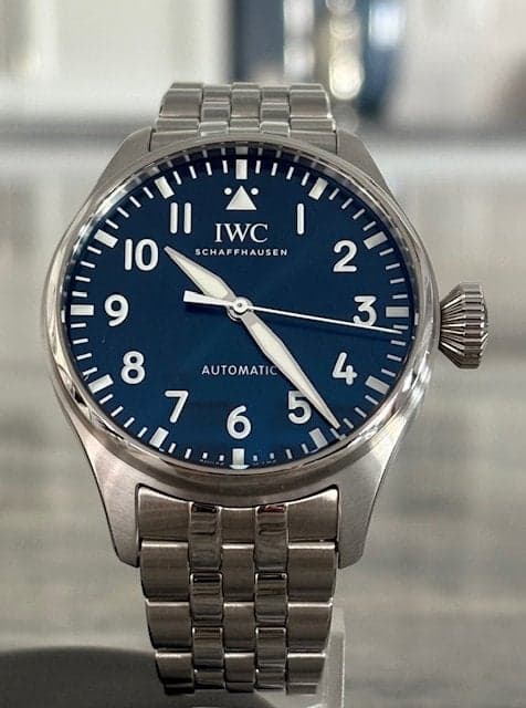 FS: IWC Big Pilot 43 Blue dial on a bracelet