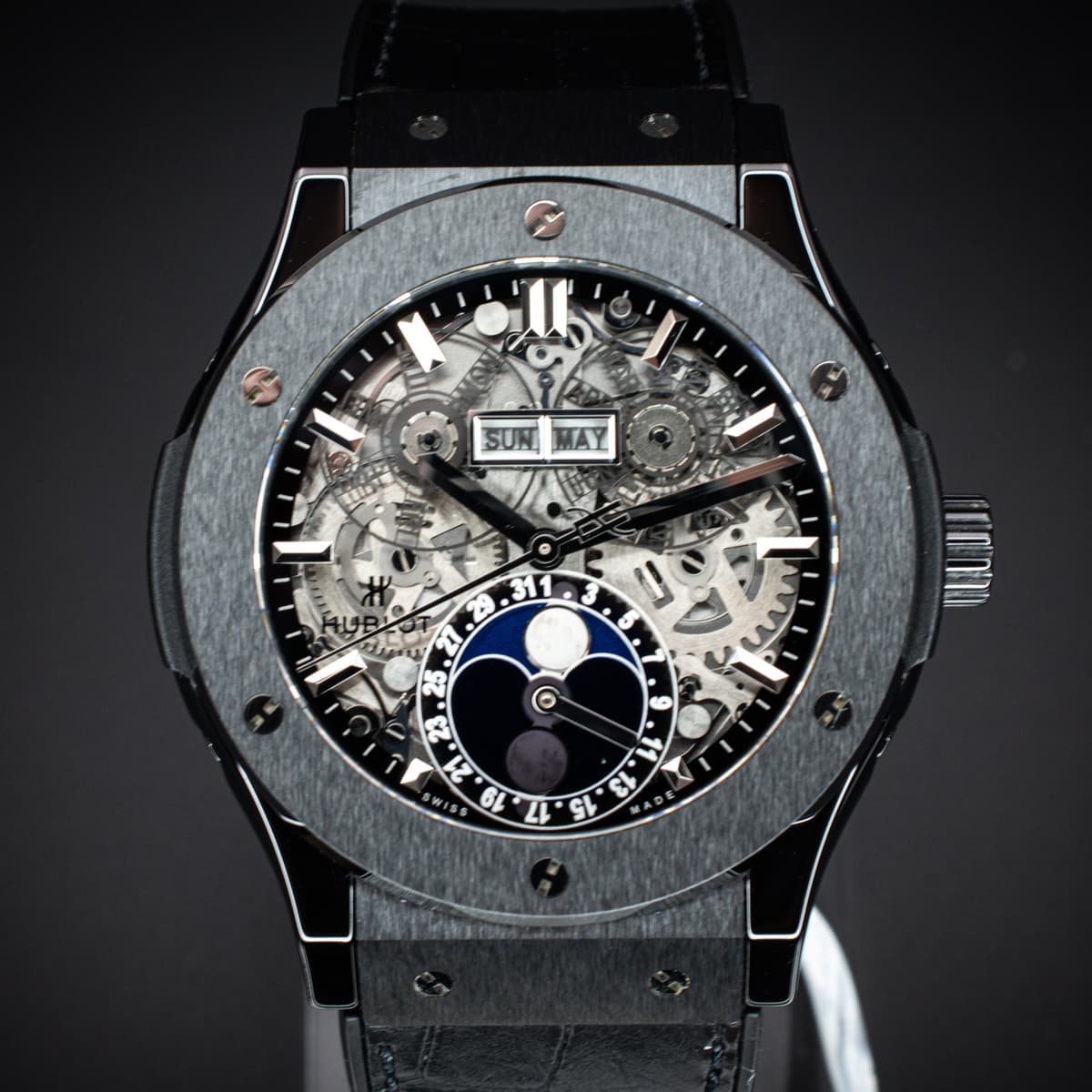 [WTS] Hublot Classic Fusion Aerofusion Moonphase Black Magic 45mm – Ref. 517.CX.0170.LR