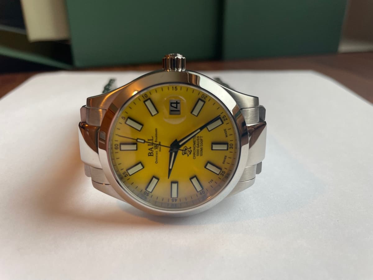 Ball Engineer III Marvelight Chronometer COSC - 068 / 100  Rare Yellow Dial